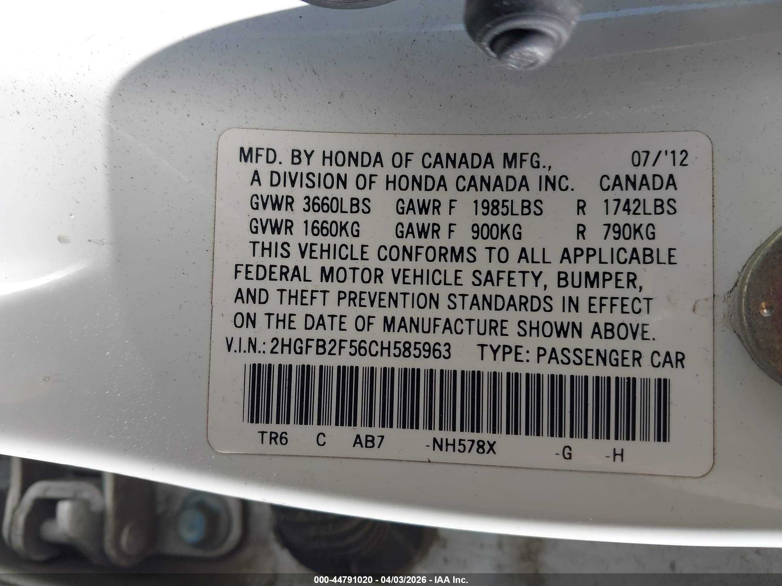 HONDA CIVIC image 9