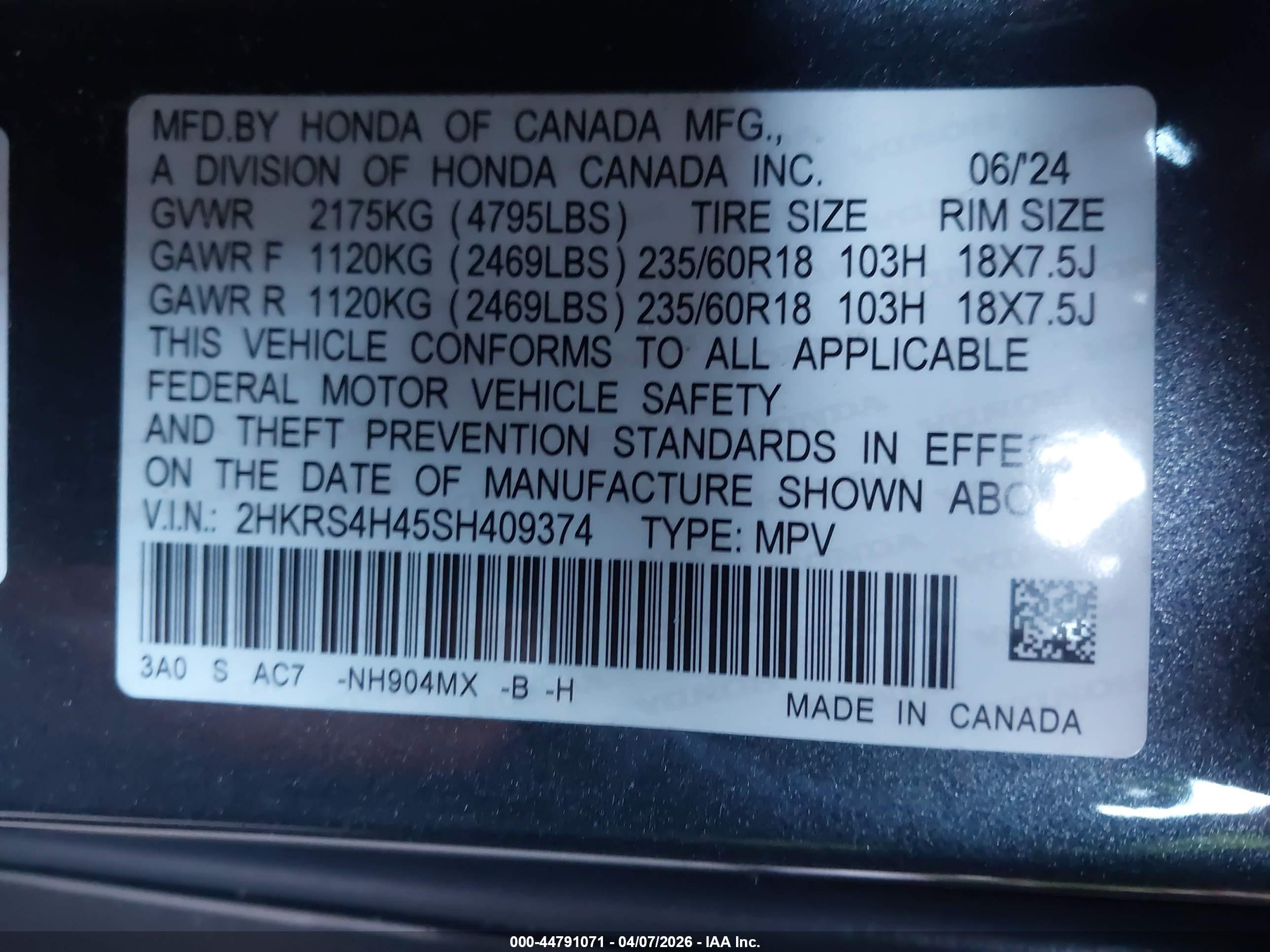 HONDA CR-V image 9
