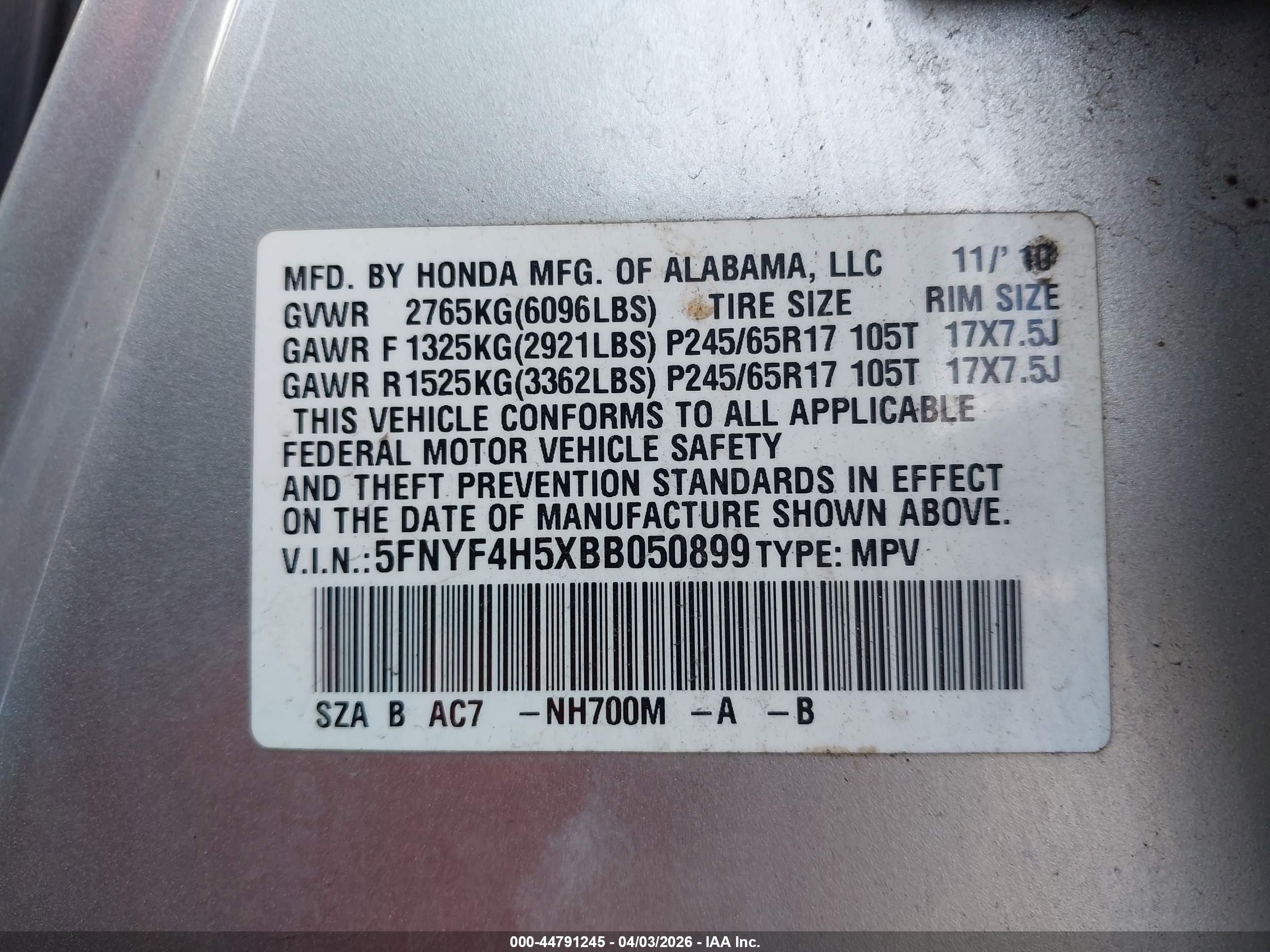 HONDA PILOT image 9