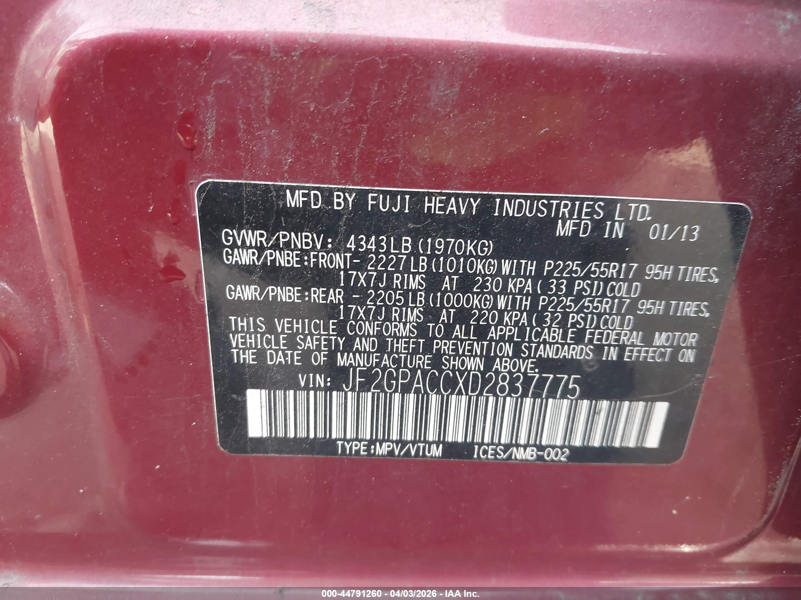 SUBARU XV image 9