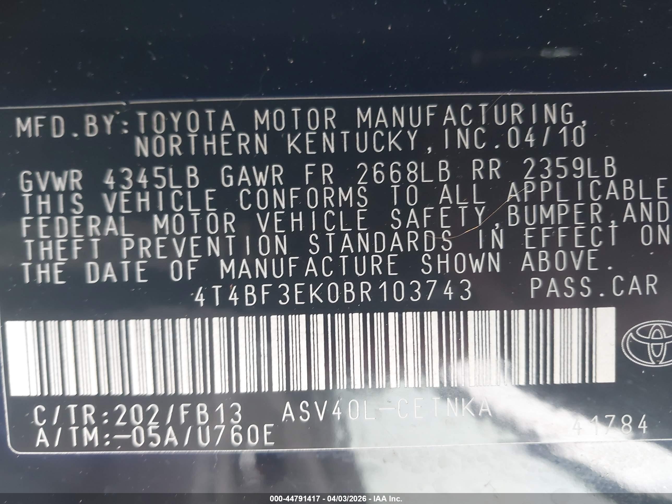 TOYOTA CAMRY image 9