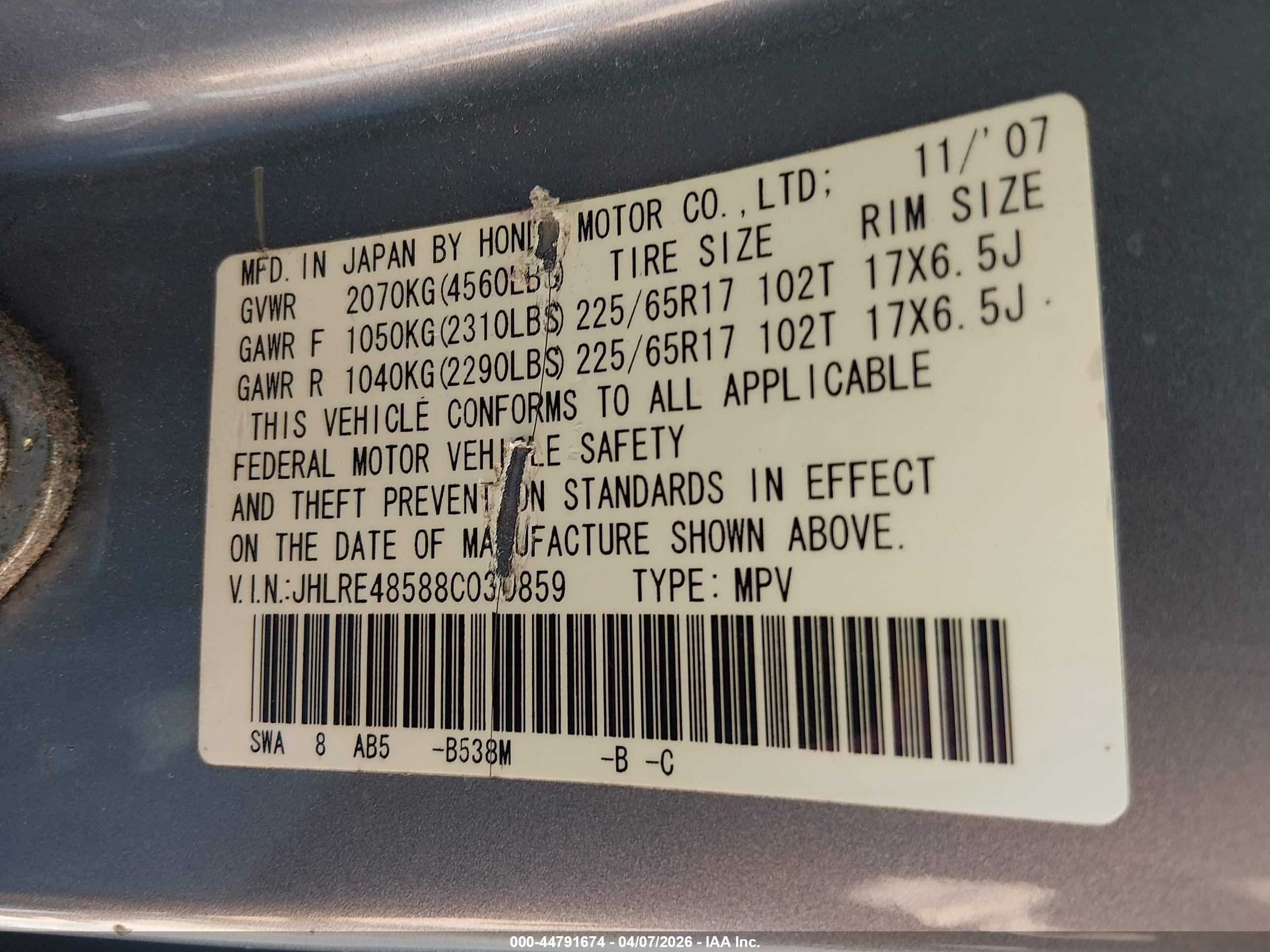 HONDA CR-V image 9