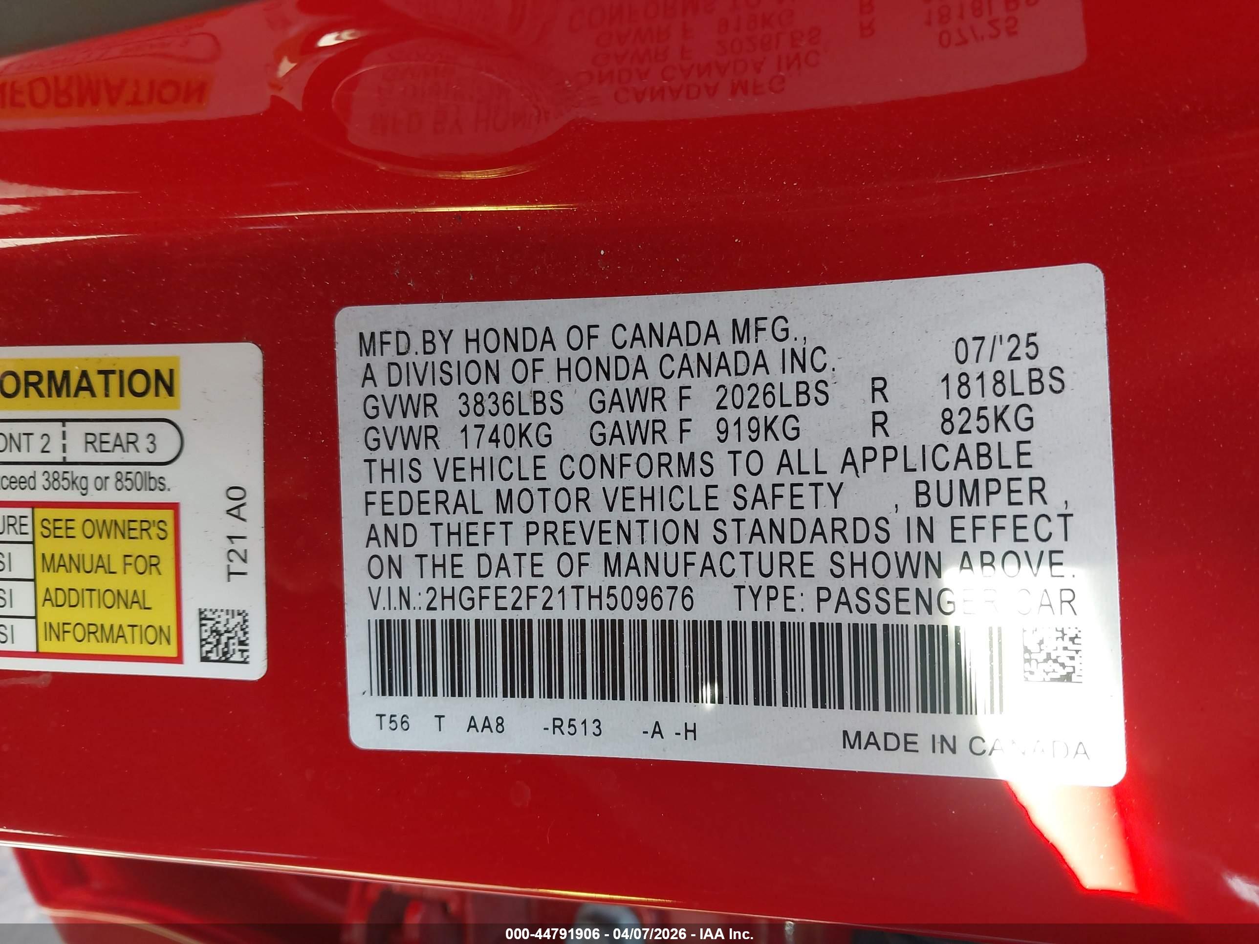 HONDA CIVIC image 9
