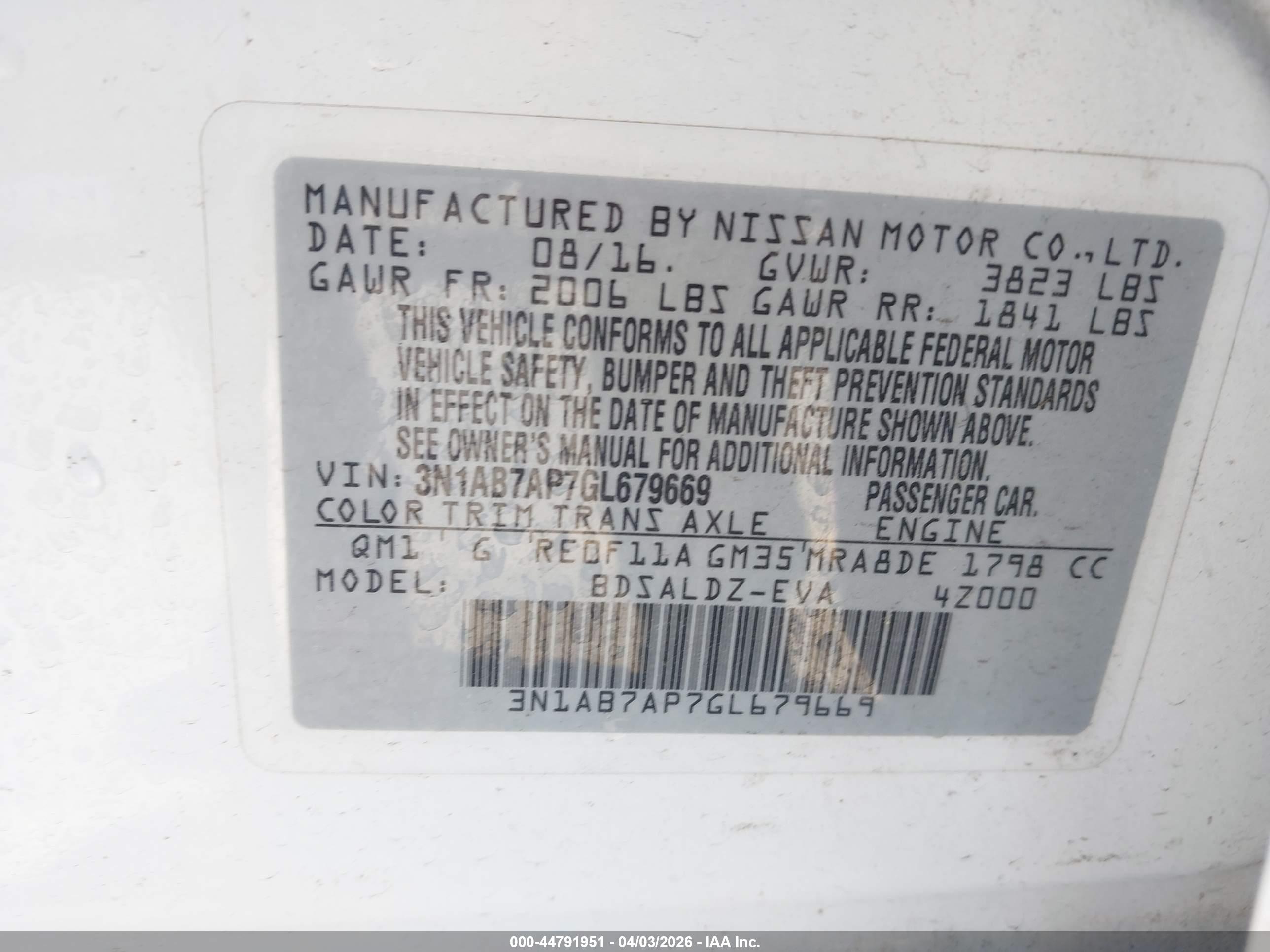 NISSAN SENTRA image 9