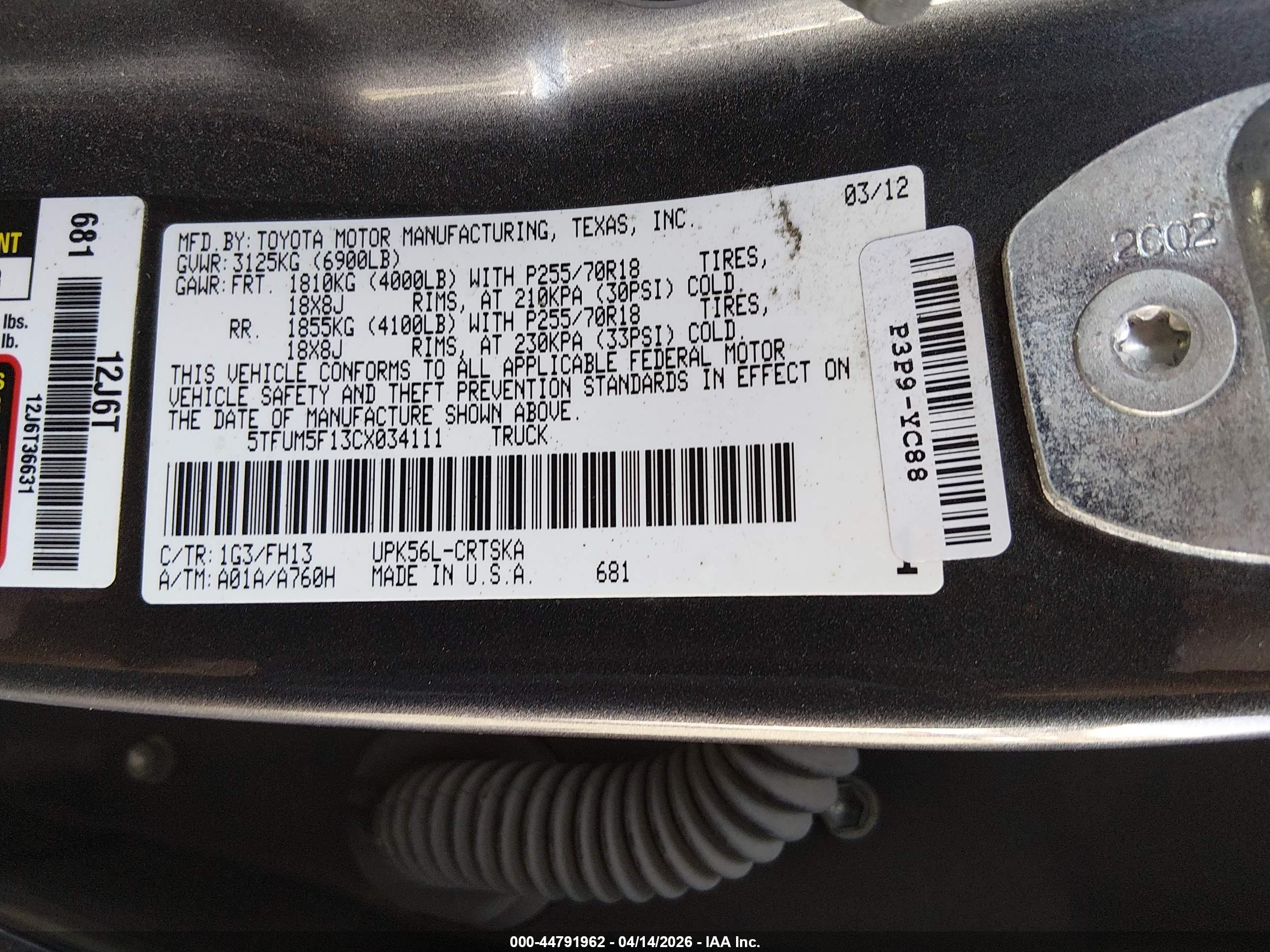 TOYOTA TUNDRA image 9