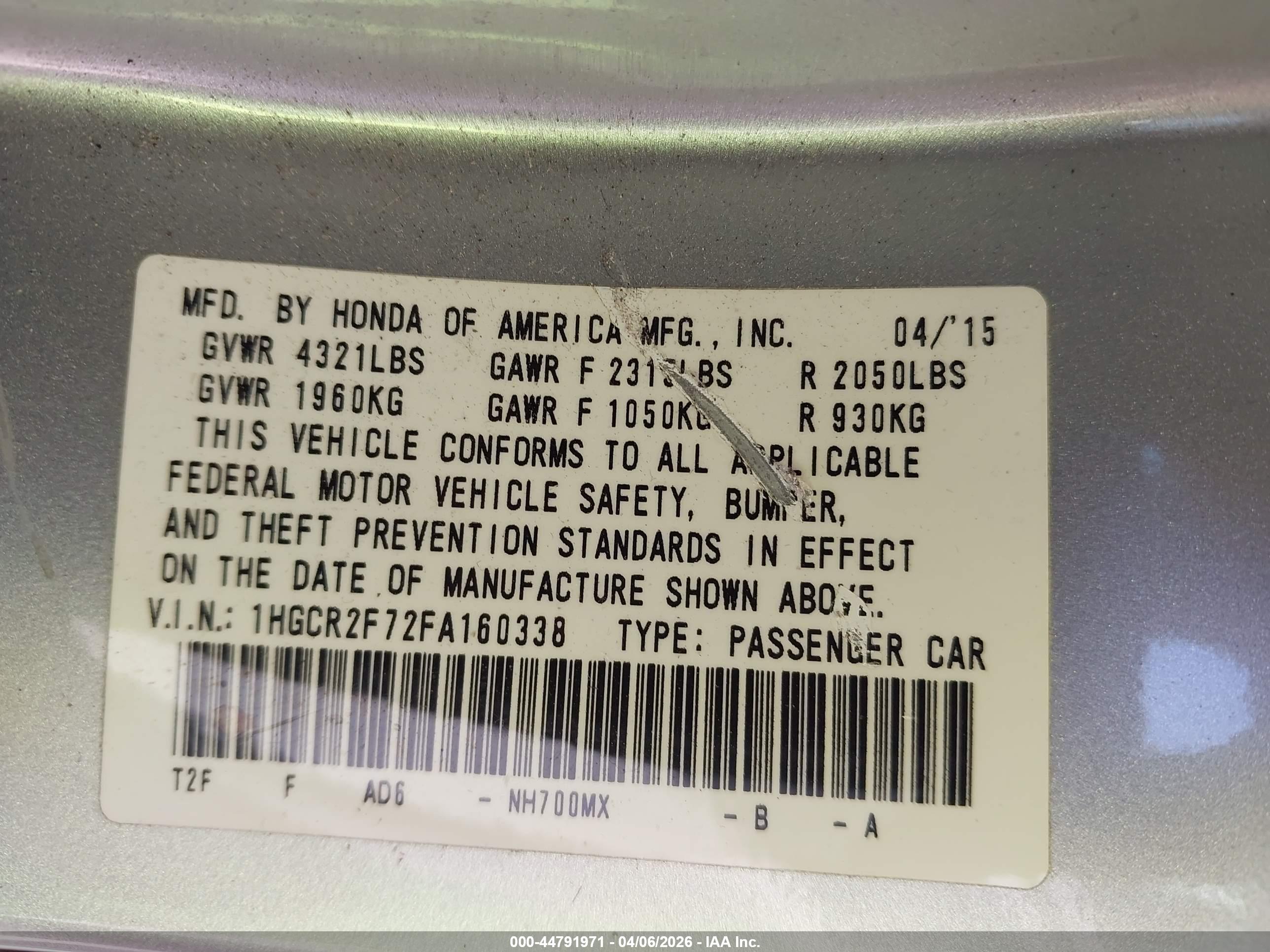 HONDA ACCORD image 9