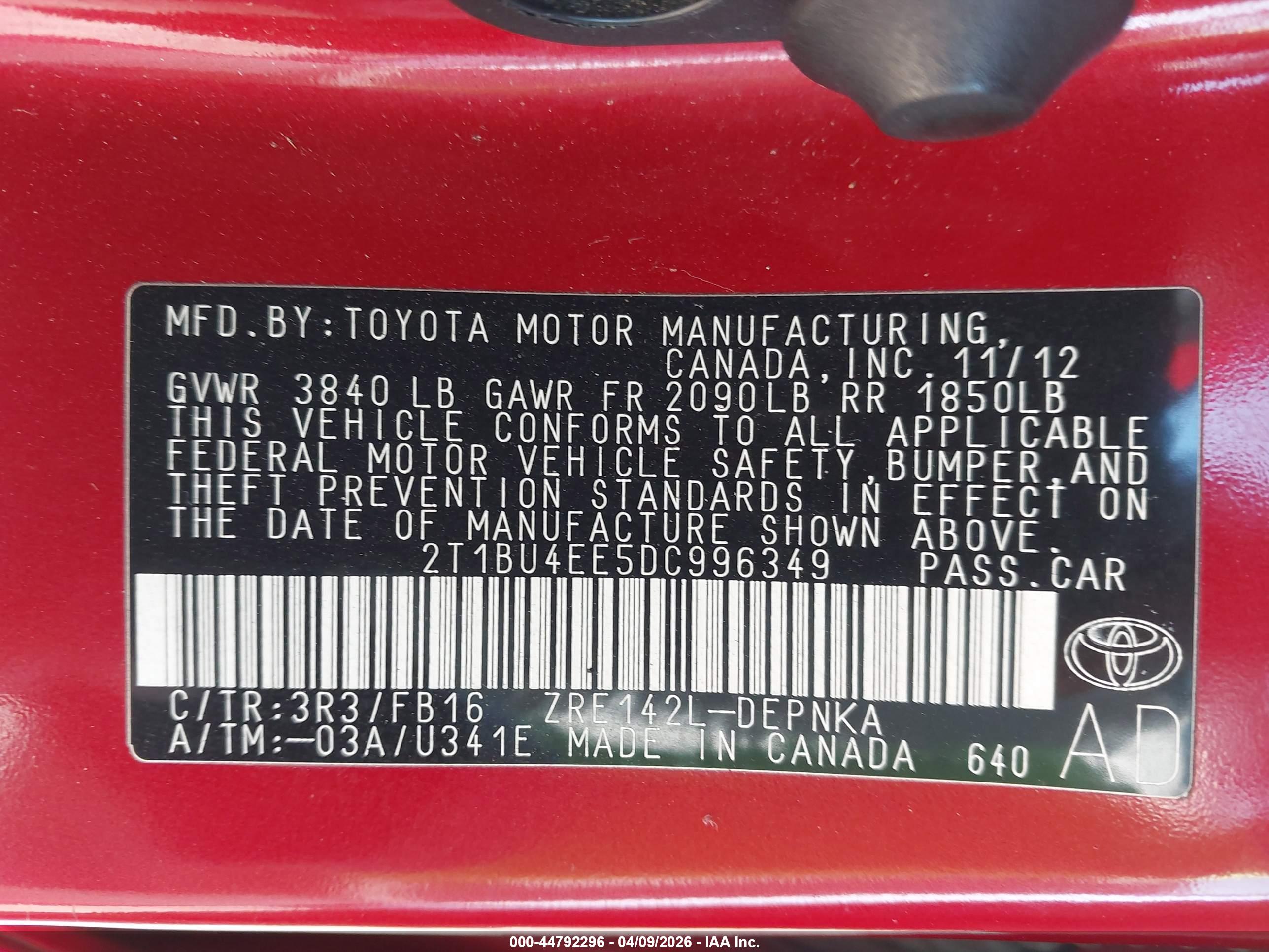 TOYOTA COROLLA image 9