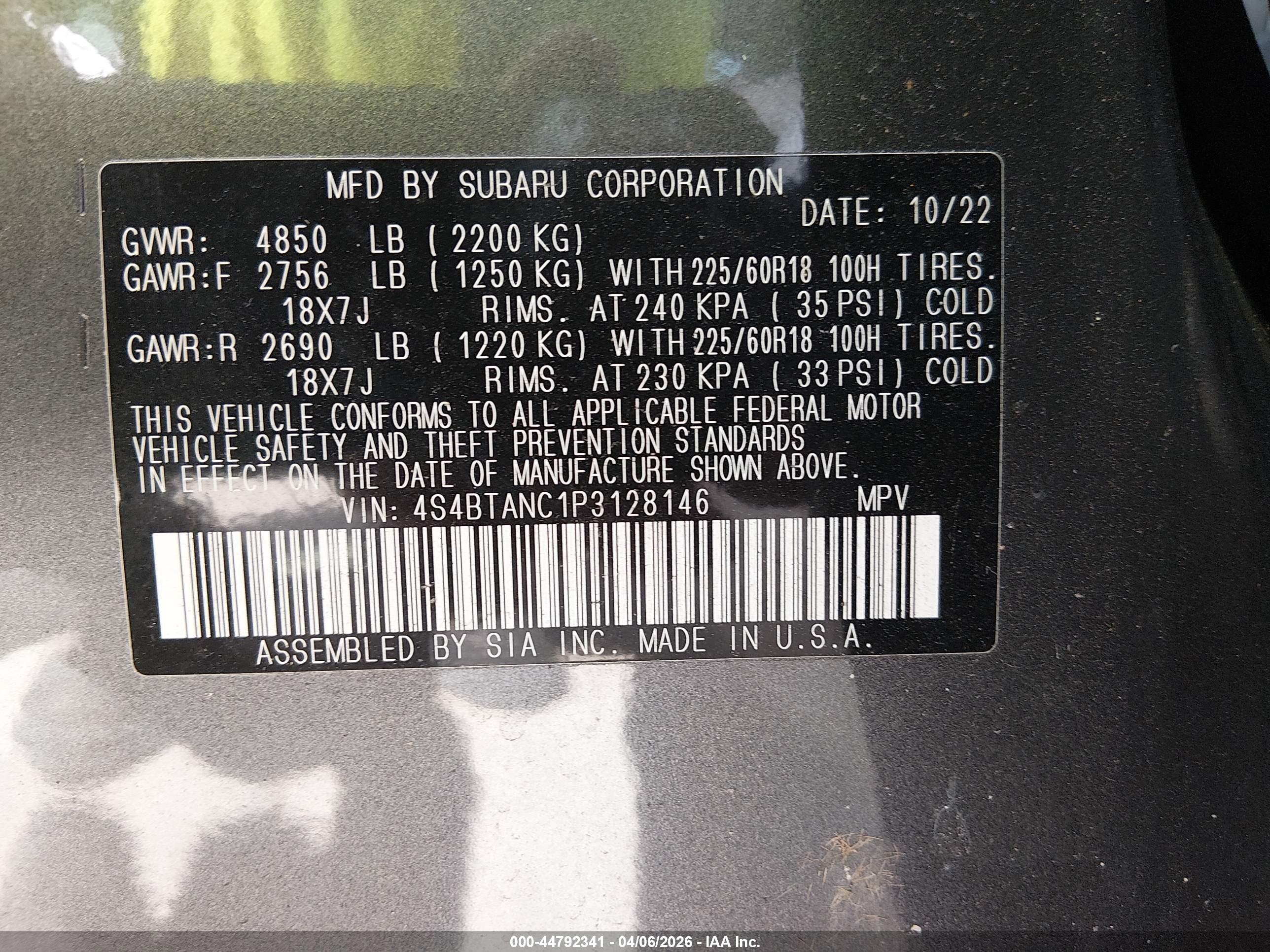 SUBARU OUTBACK image 9