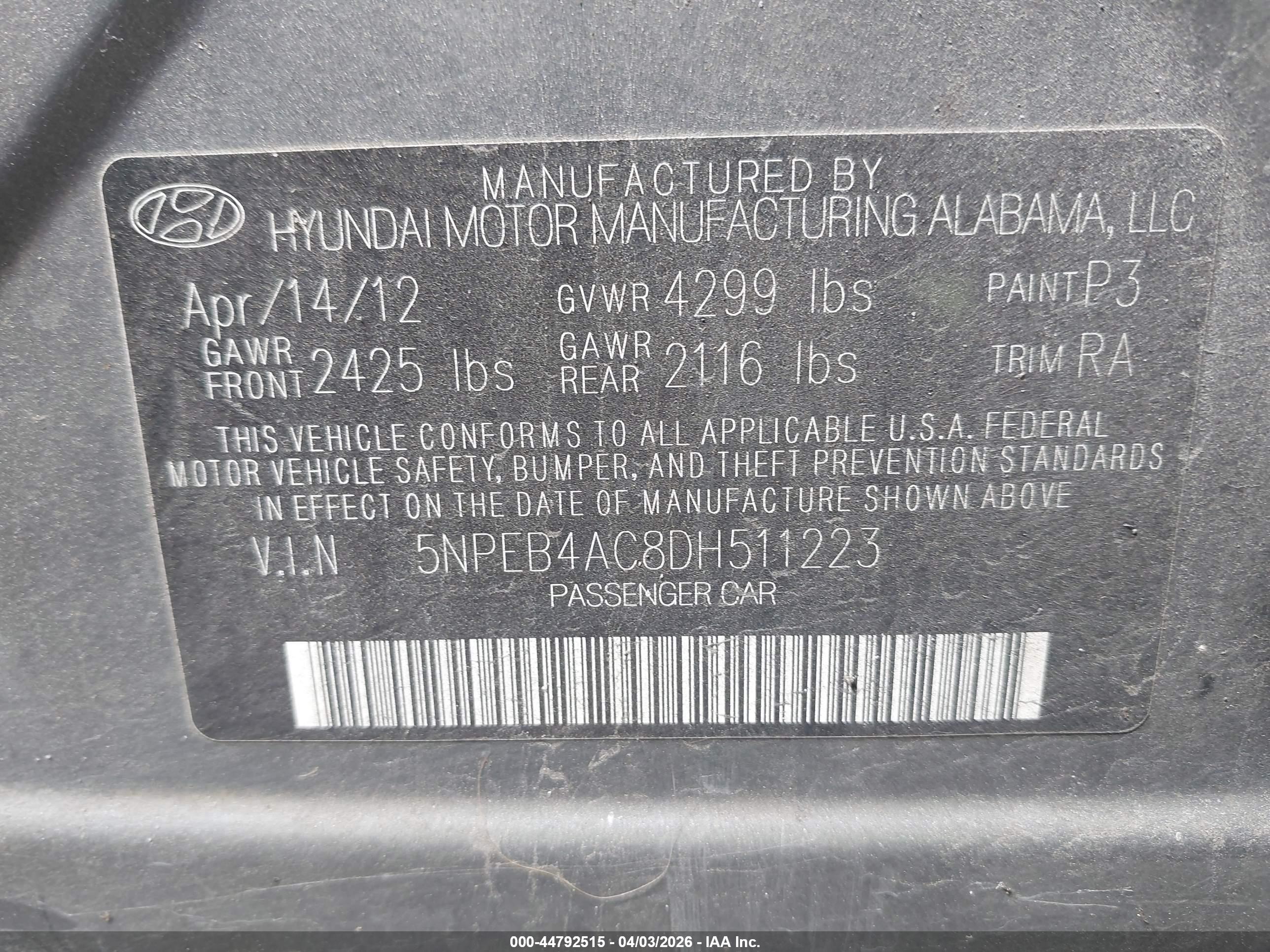 HYUNDAI SONATA image 9