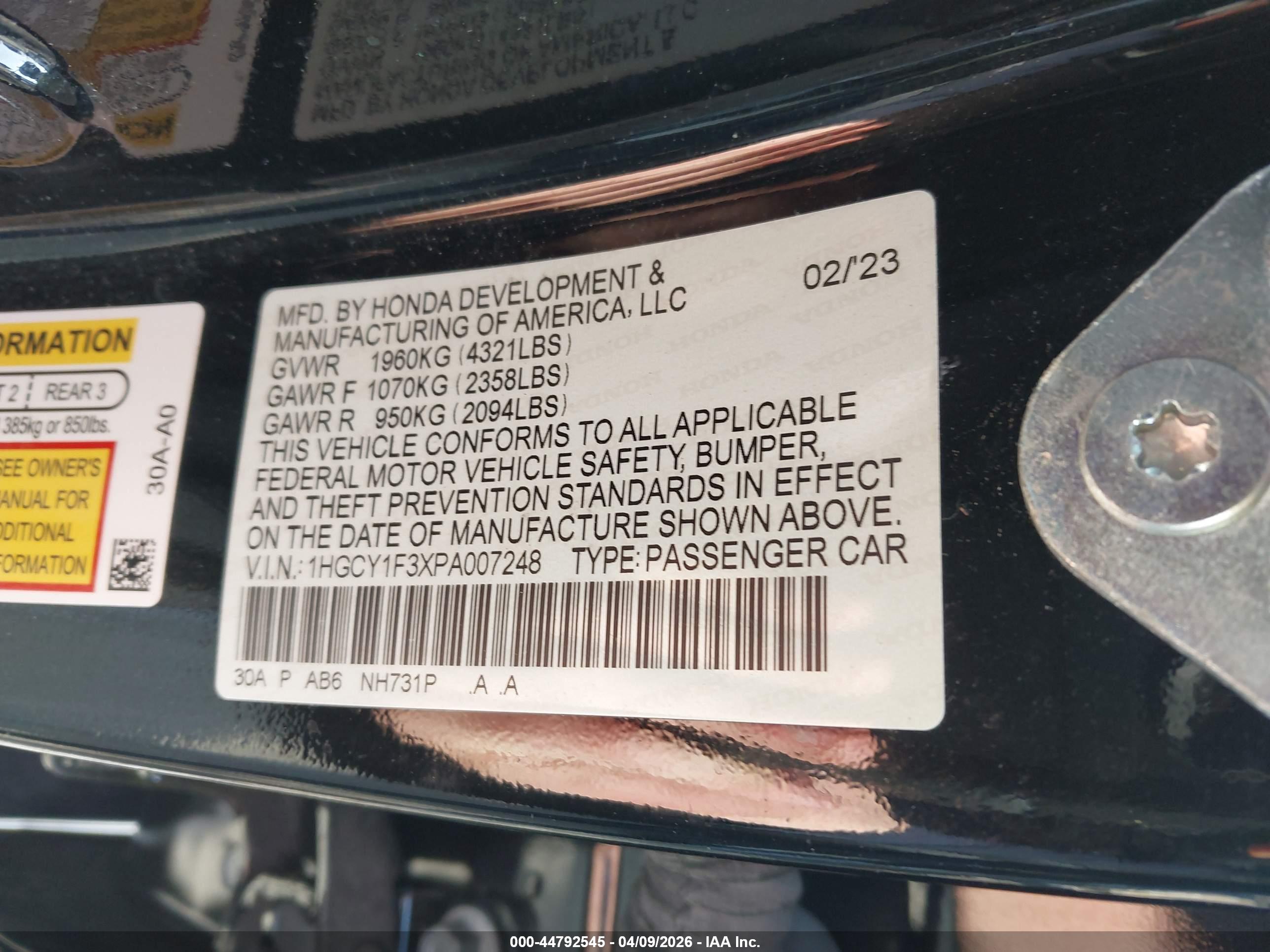 HONDA ACCORD image 9