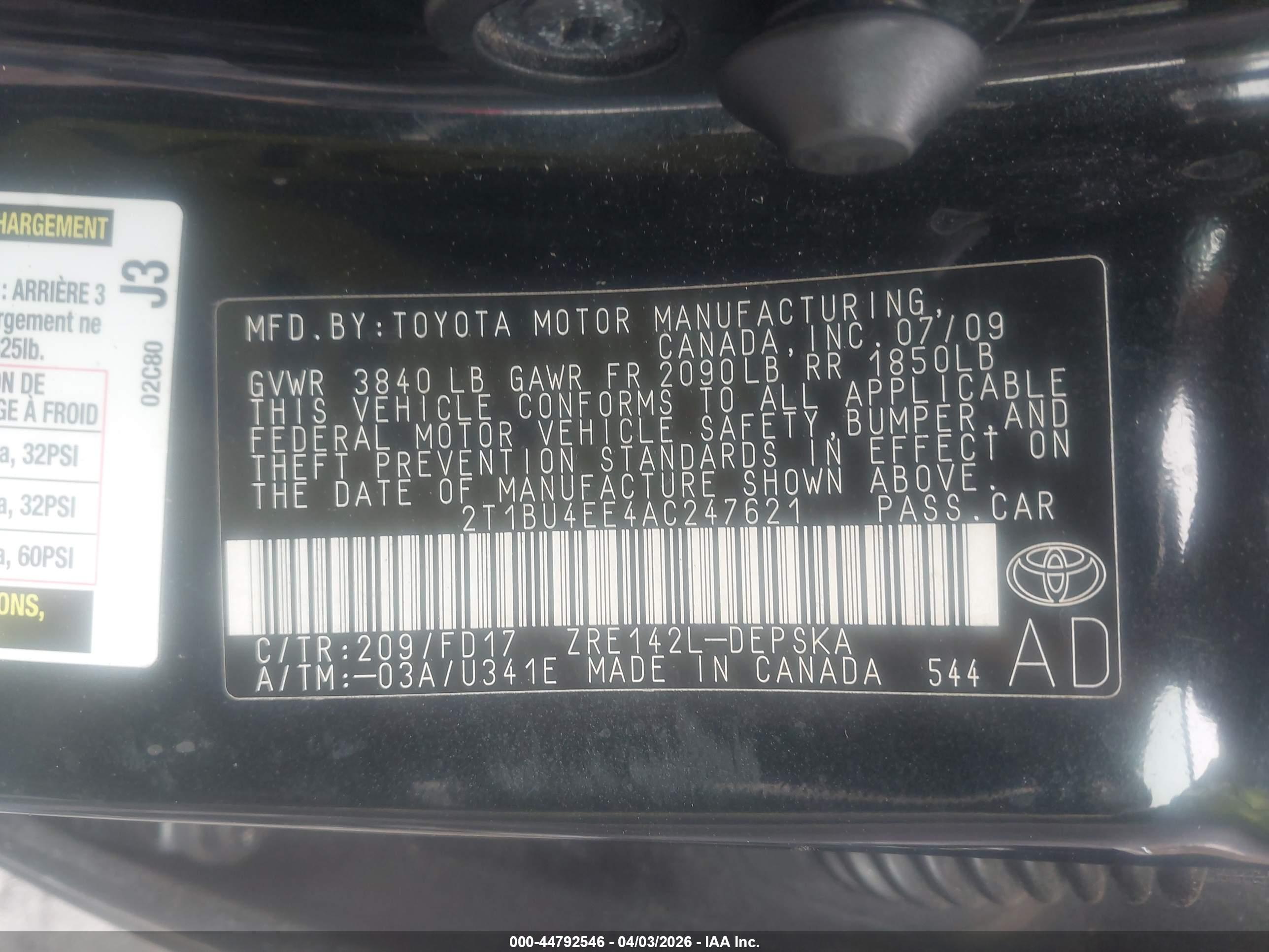 TOYOTA COROLLA image 9