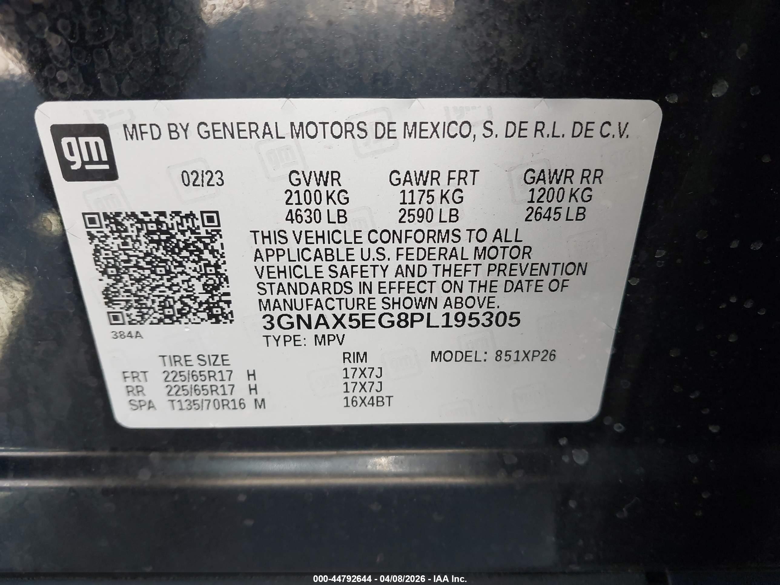 CHEVROLET EQUINOX image 9