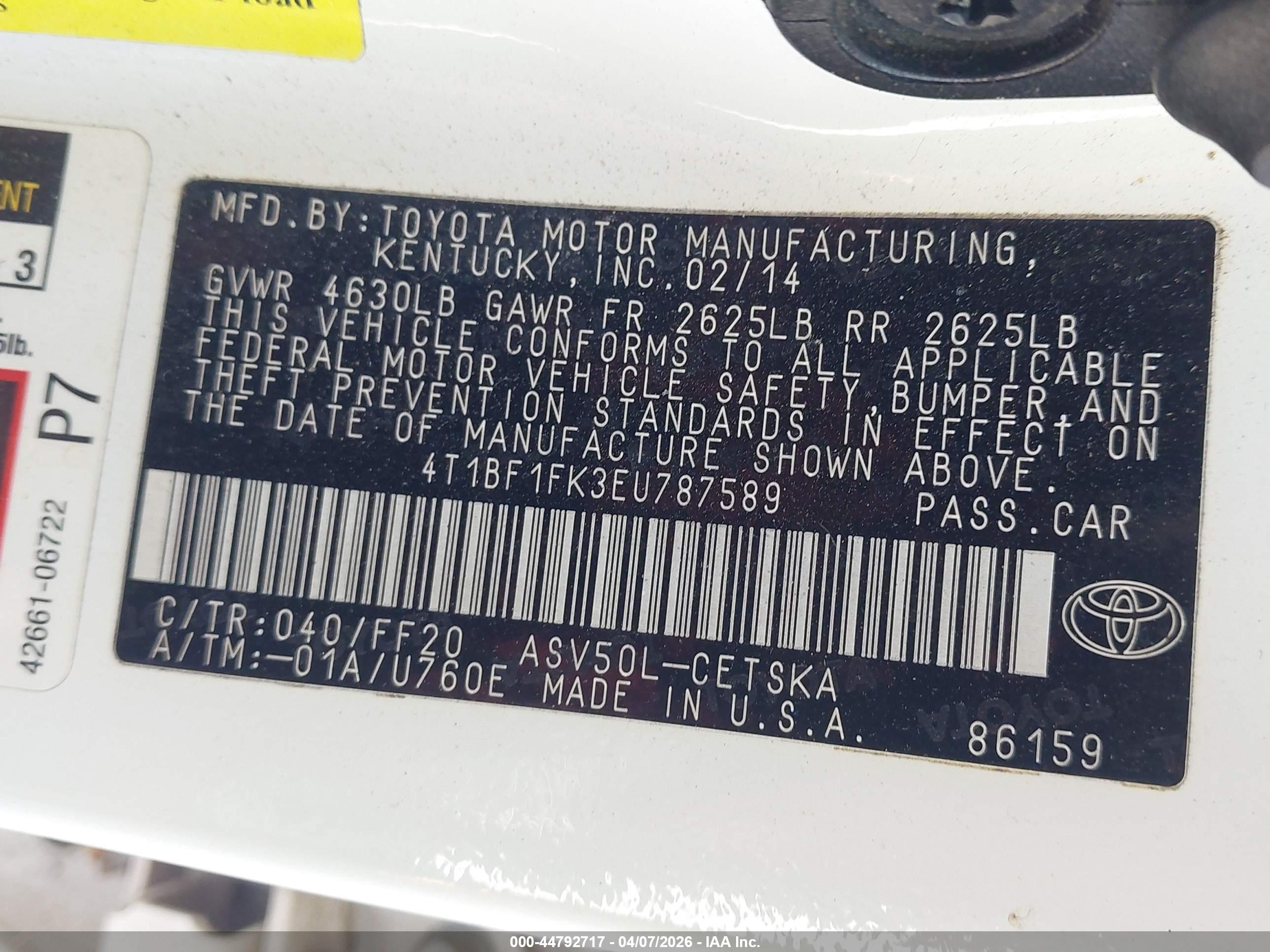 TOYOTA CAMRY image 9