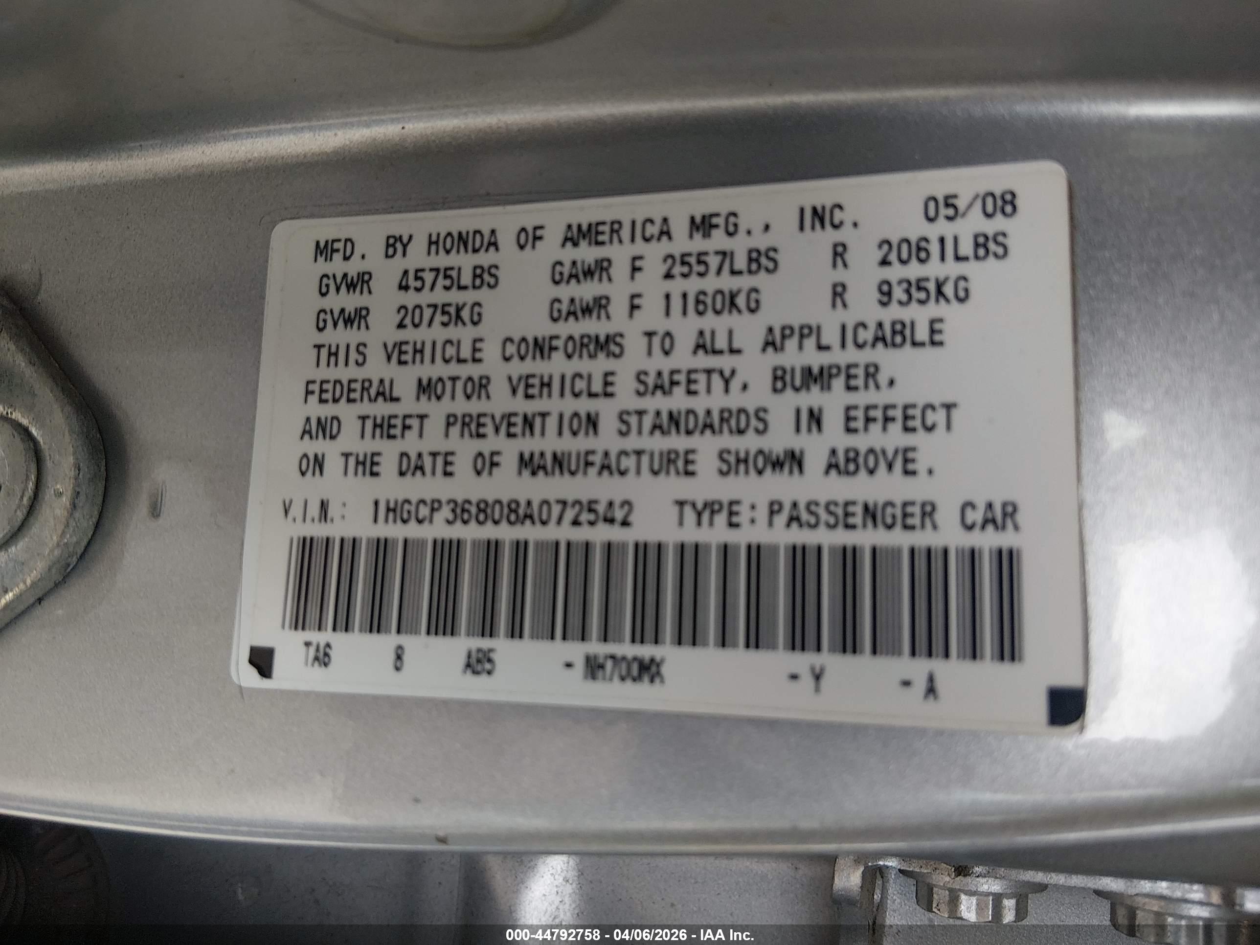 HONDA ACCORD image 9
