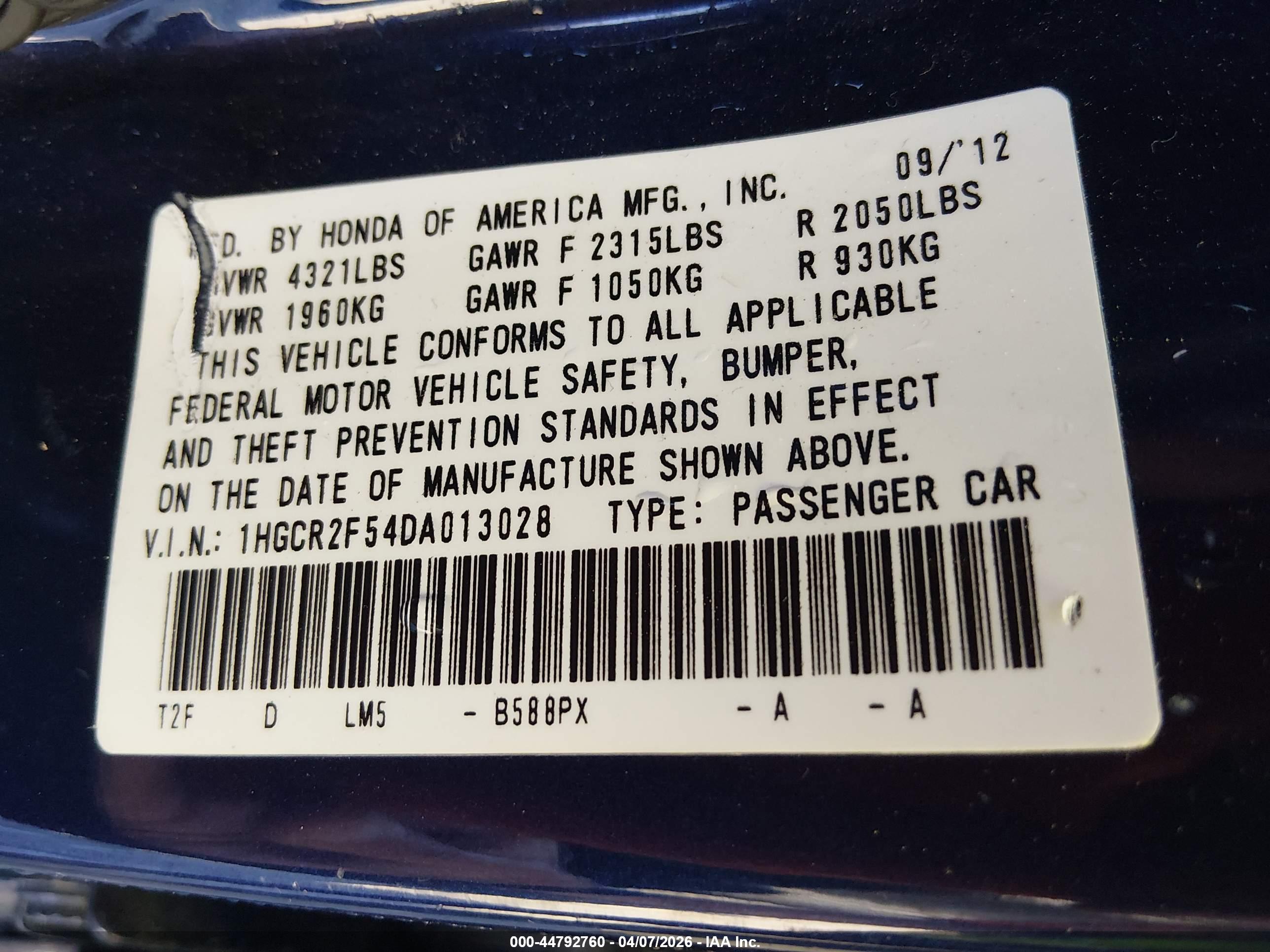HONDA ACCORD image 9