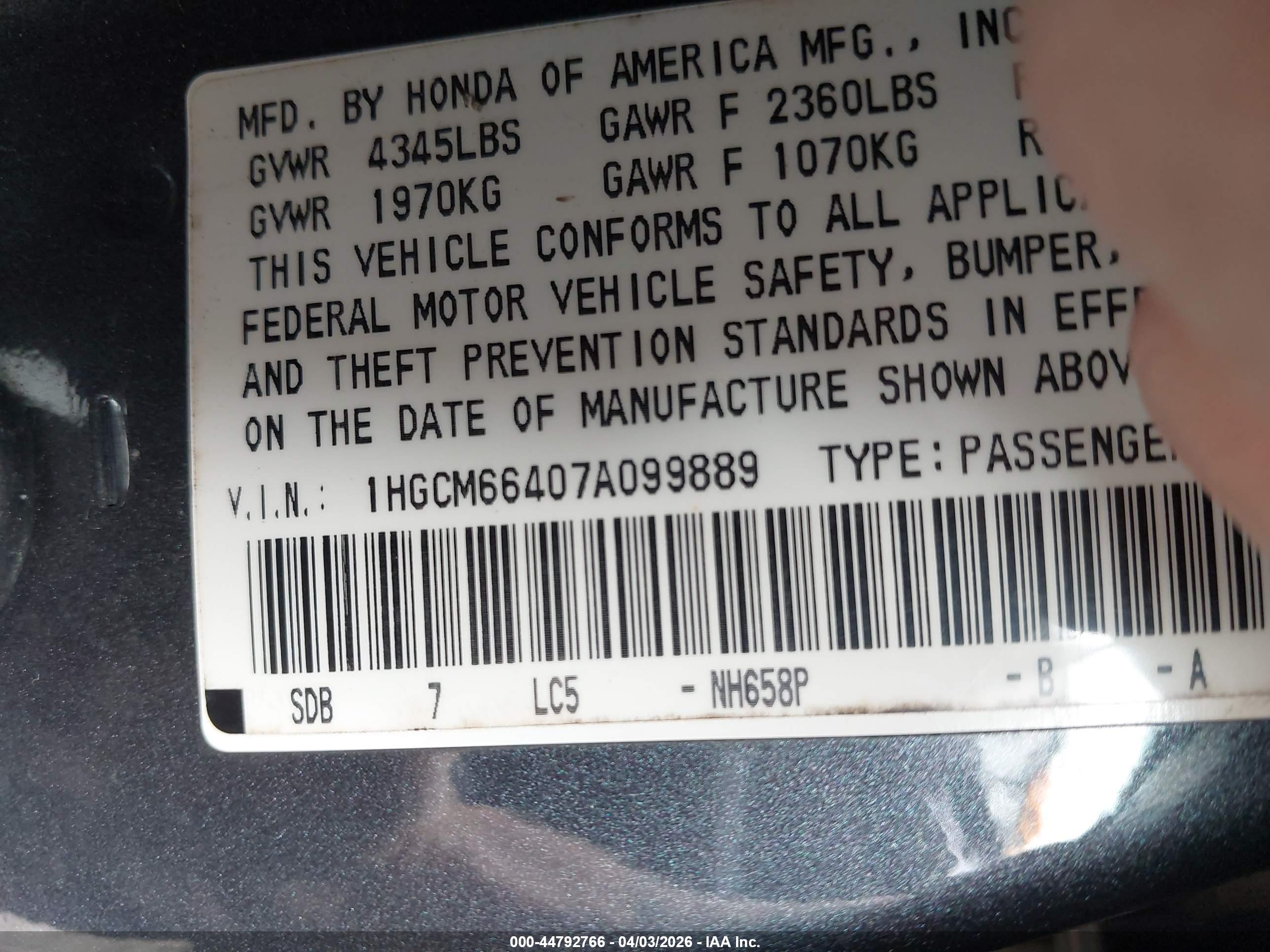 HONDA ACCORD image 9