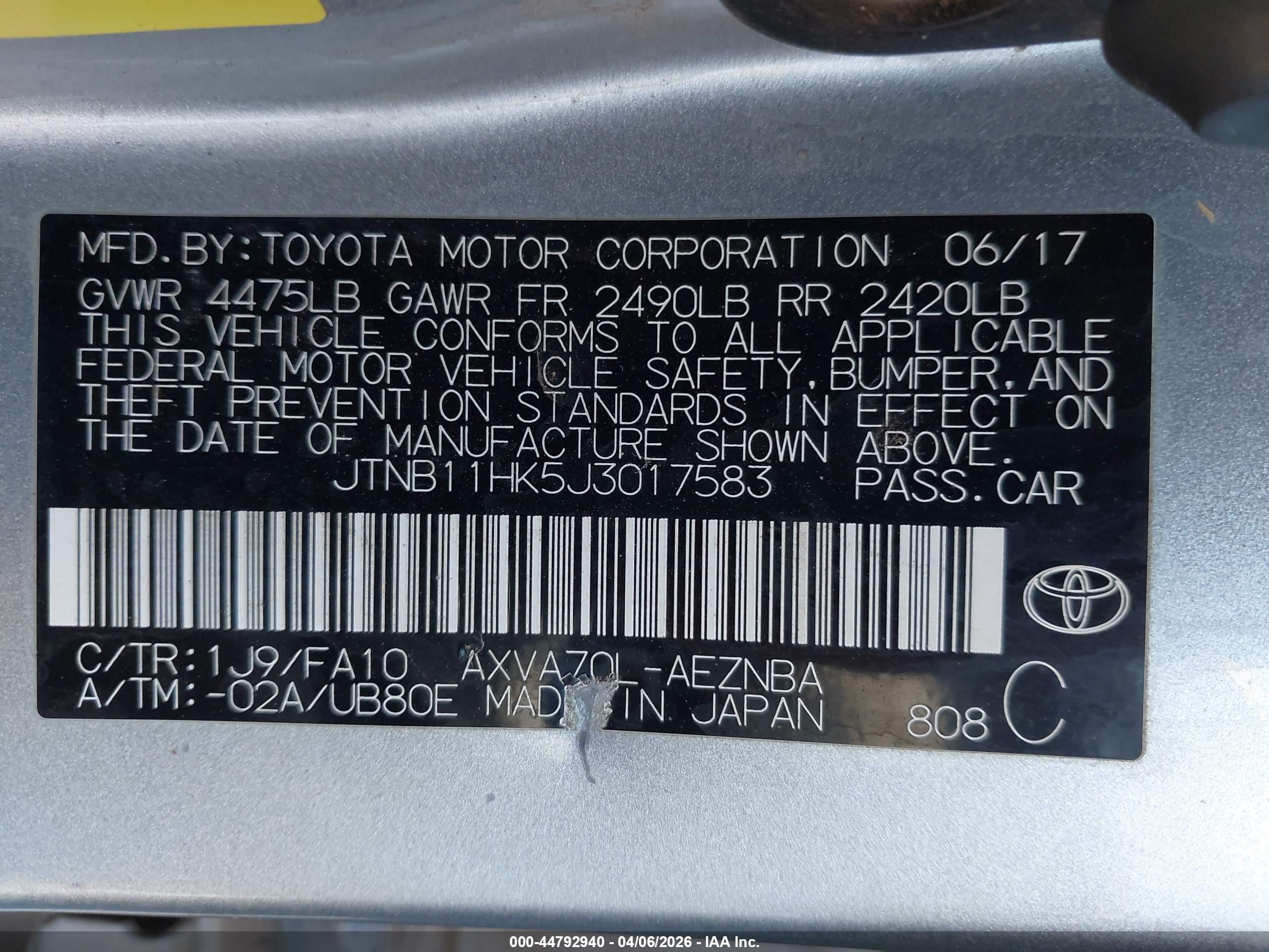 TOYOTA CAMRY image 9