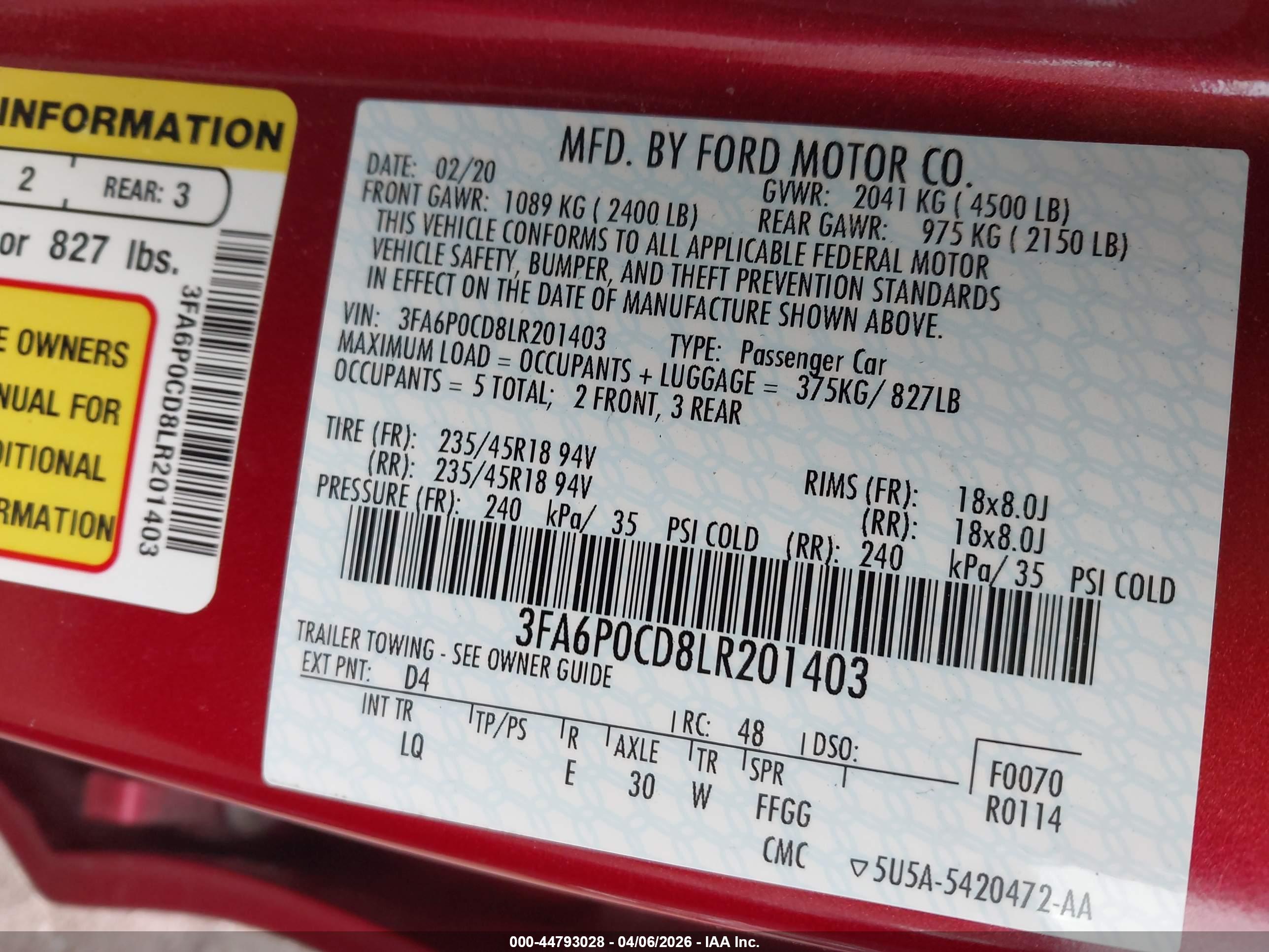 FORD FUSION image 9