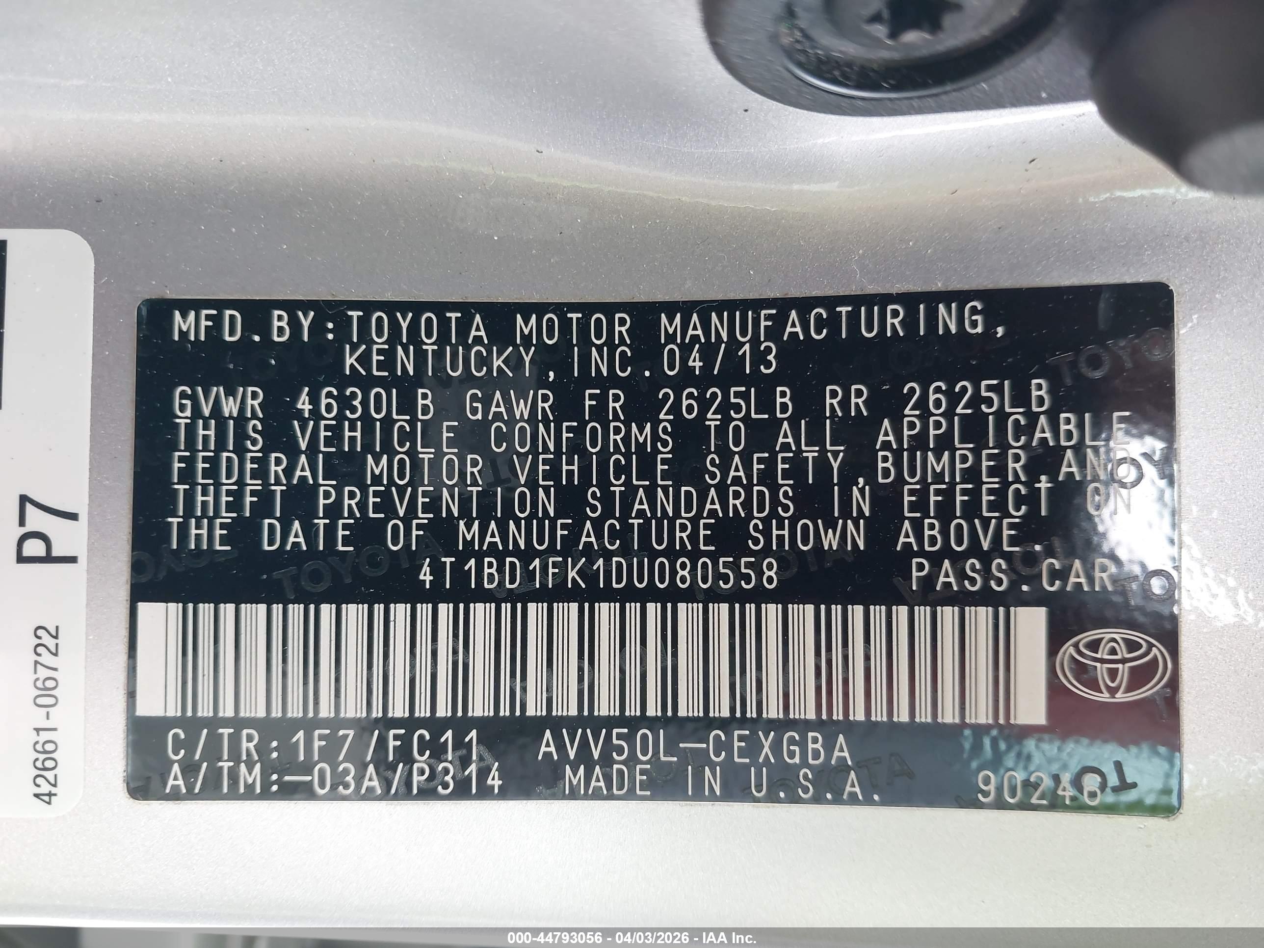 TOYOTA CAMRY image 9