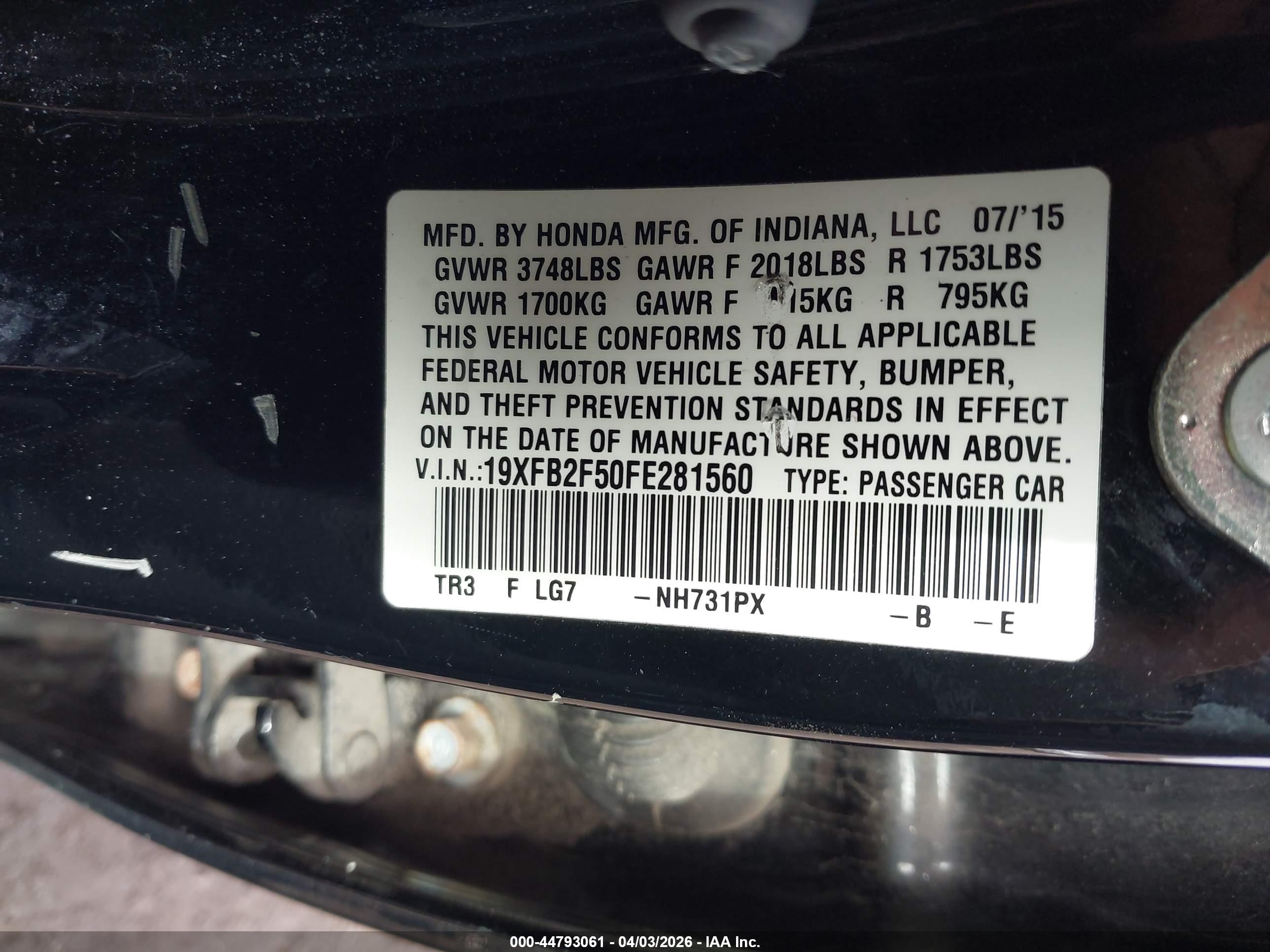 HONDA CIVIC image 9