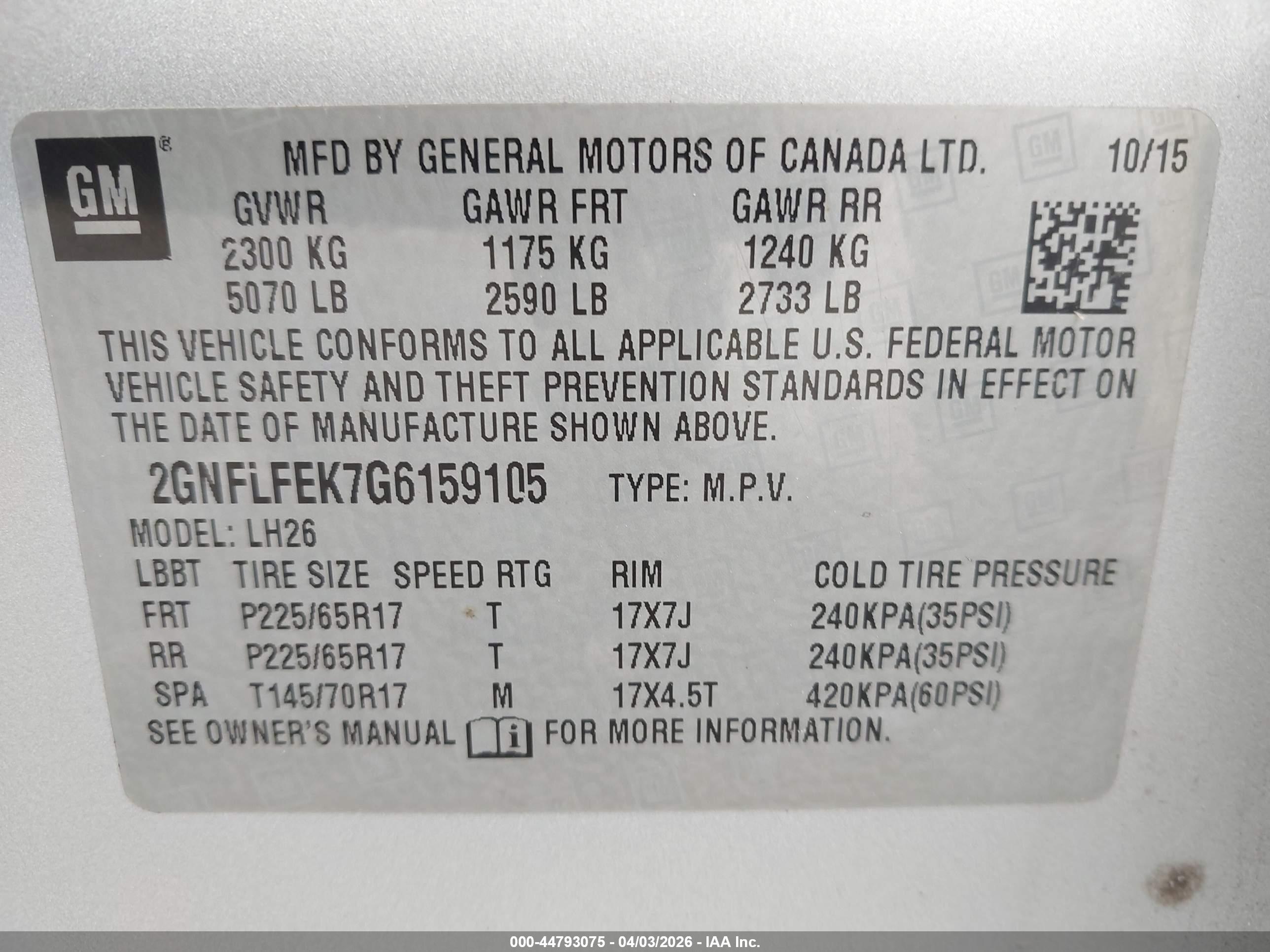 CHEVROLET EQUINOX image 9