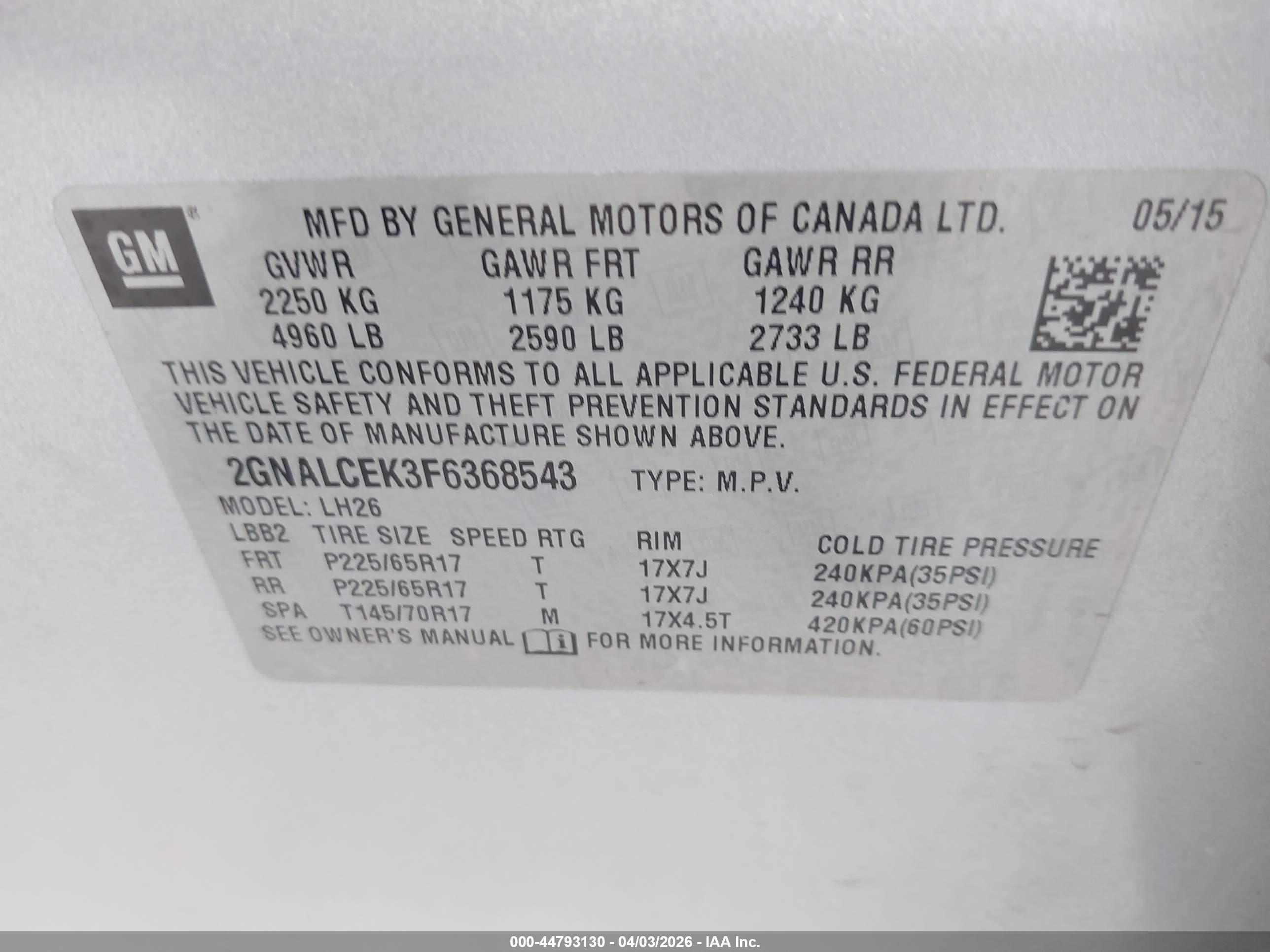 CHEVROLET EQUINOX image 9