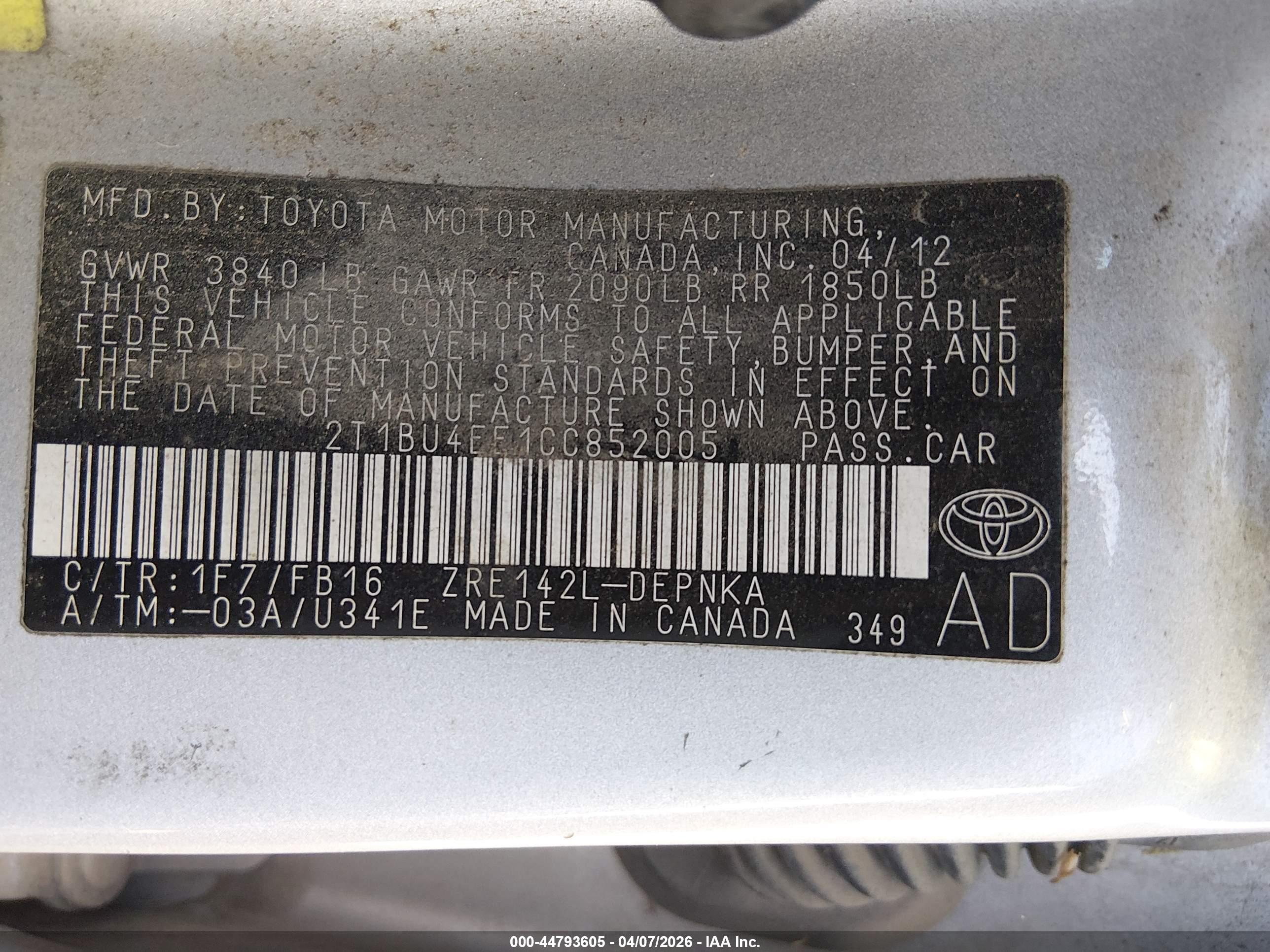 TOYOTA COROLLA image 9