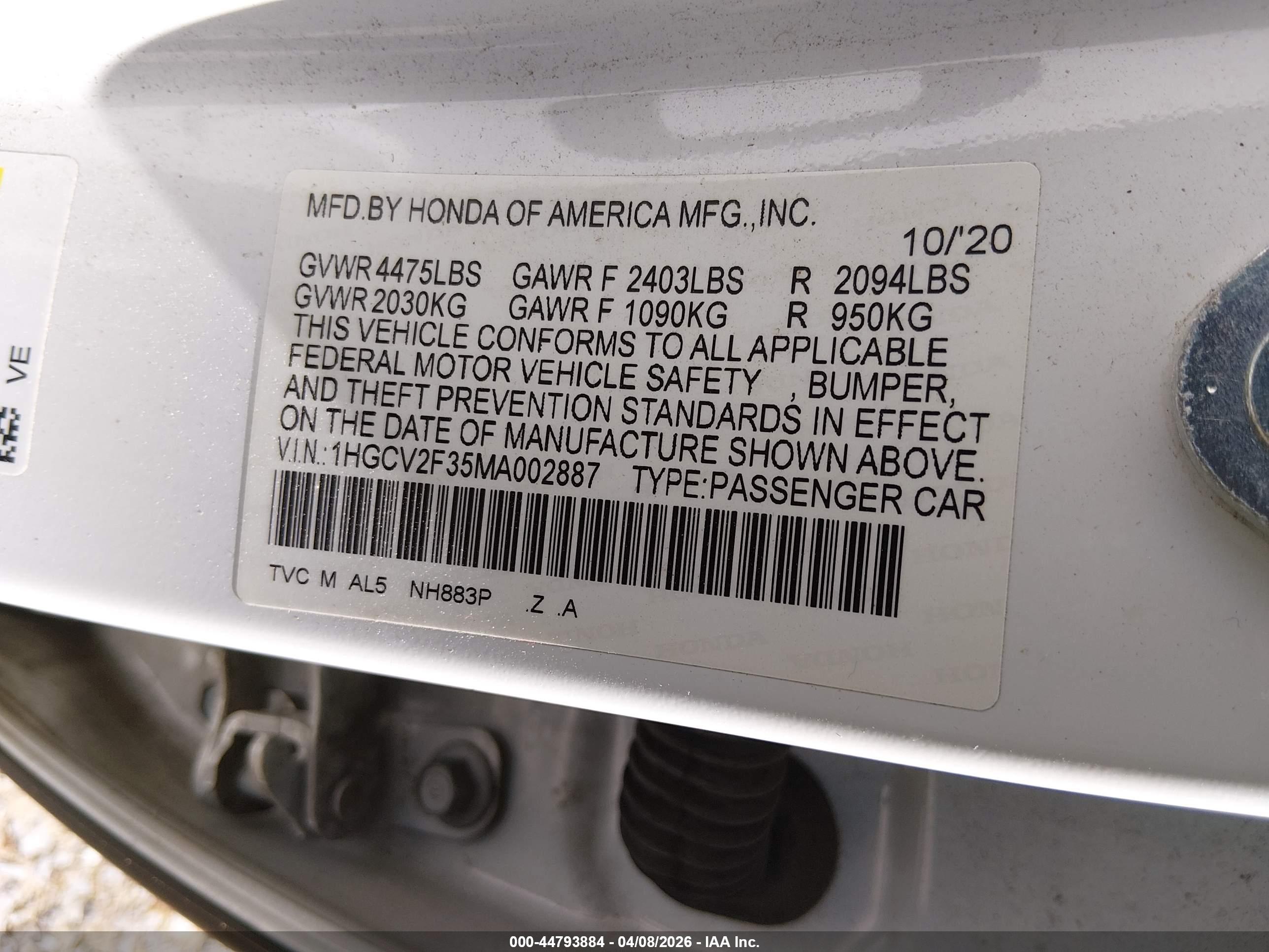 HONDA ACCORD image 9