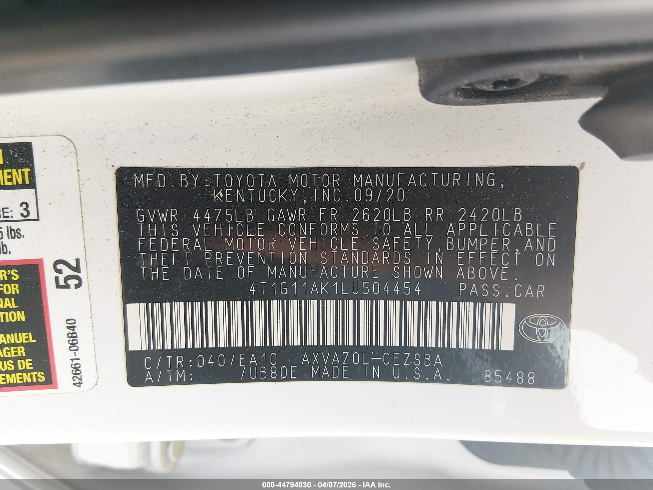 TOYOTA CAMRY image 9