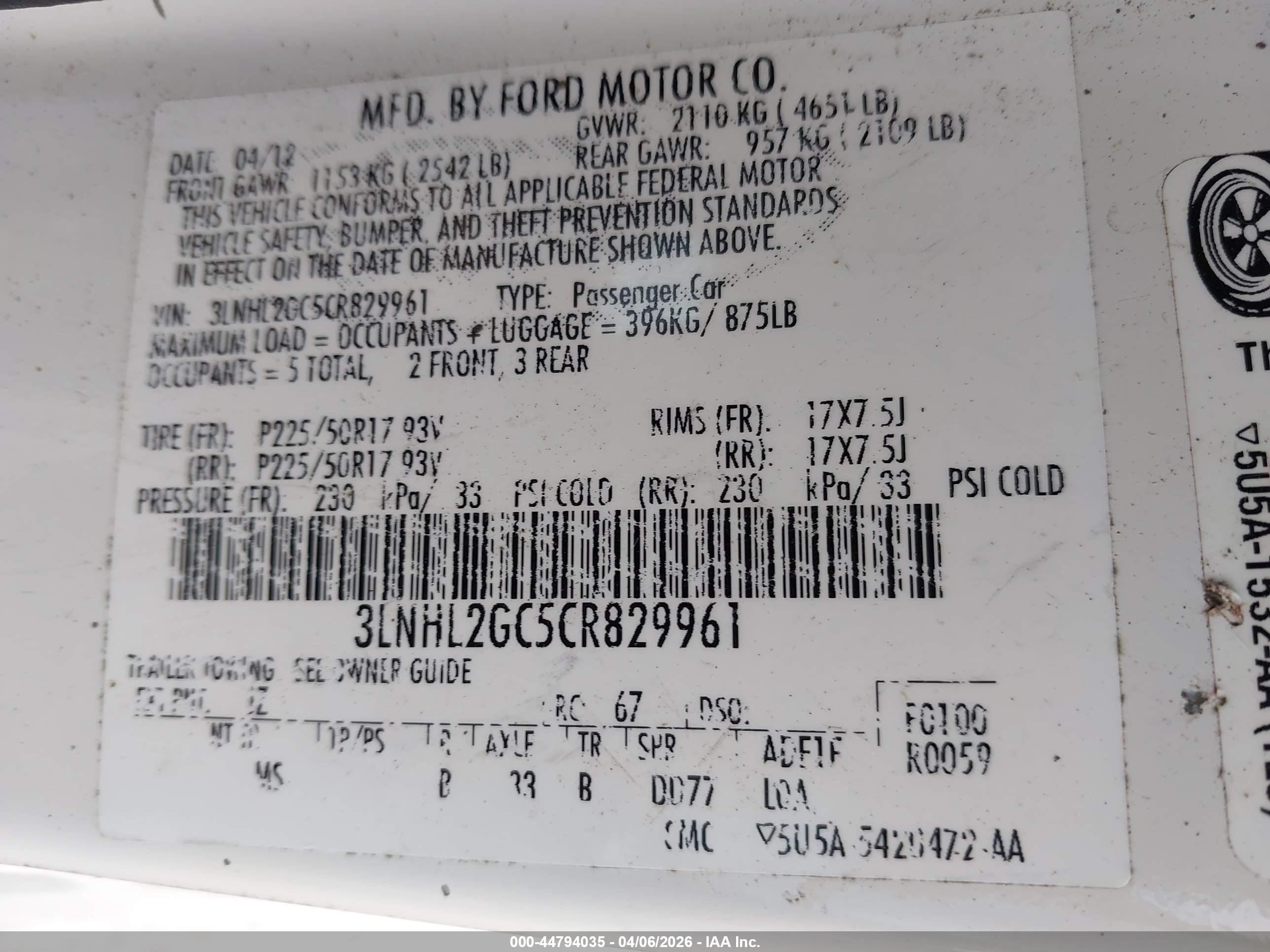 LINCOLN MKZ image 9