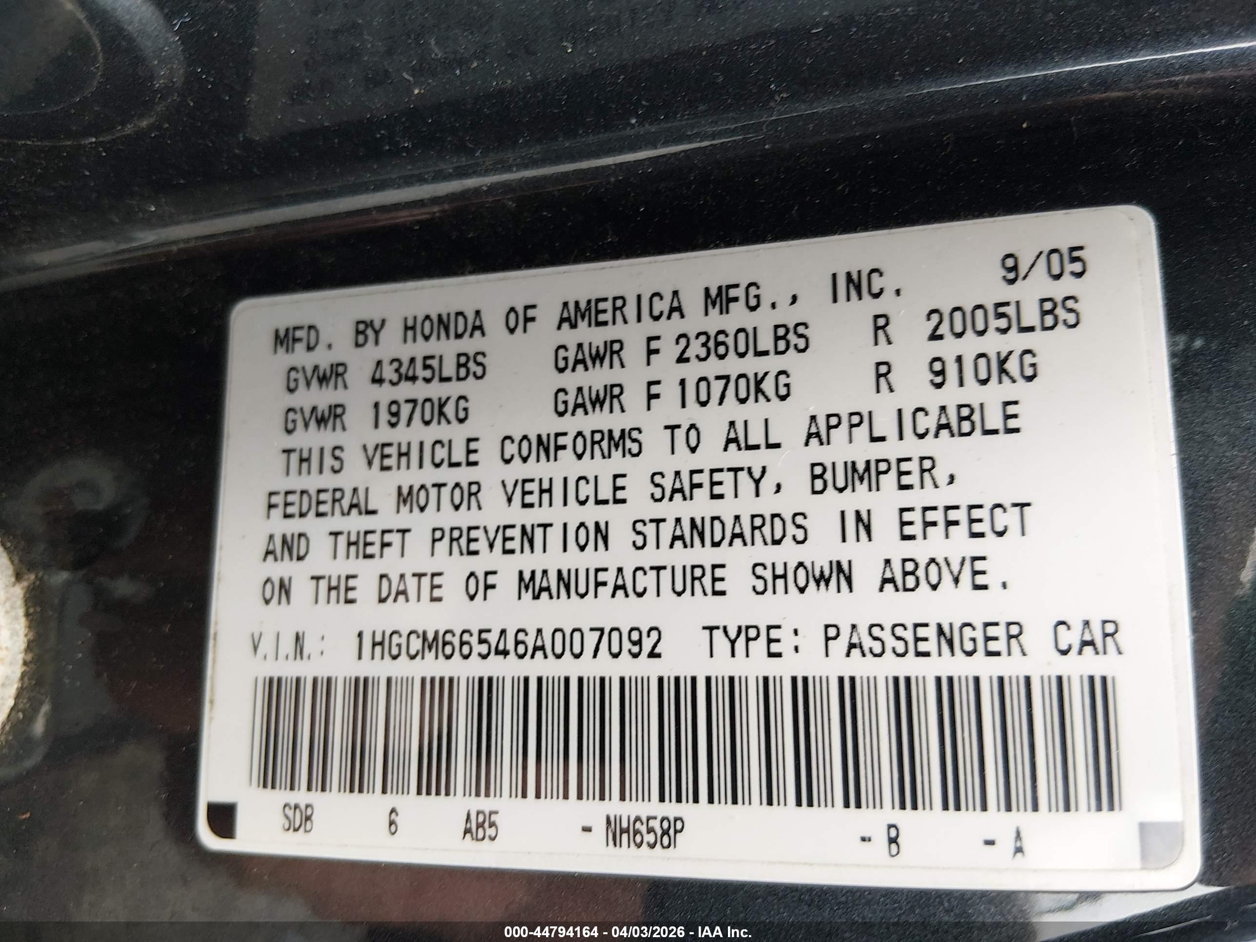 HONDA ACCORD image 9