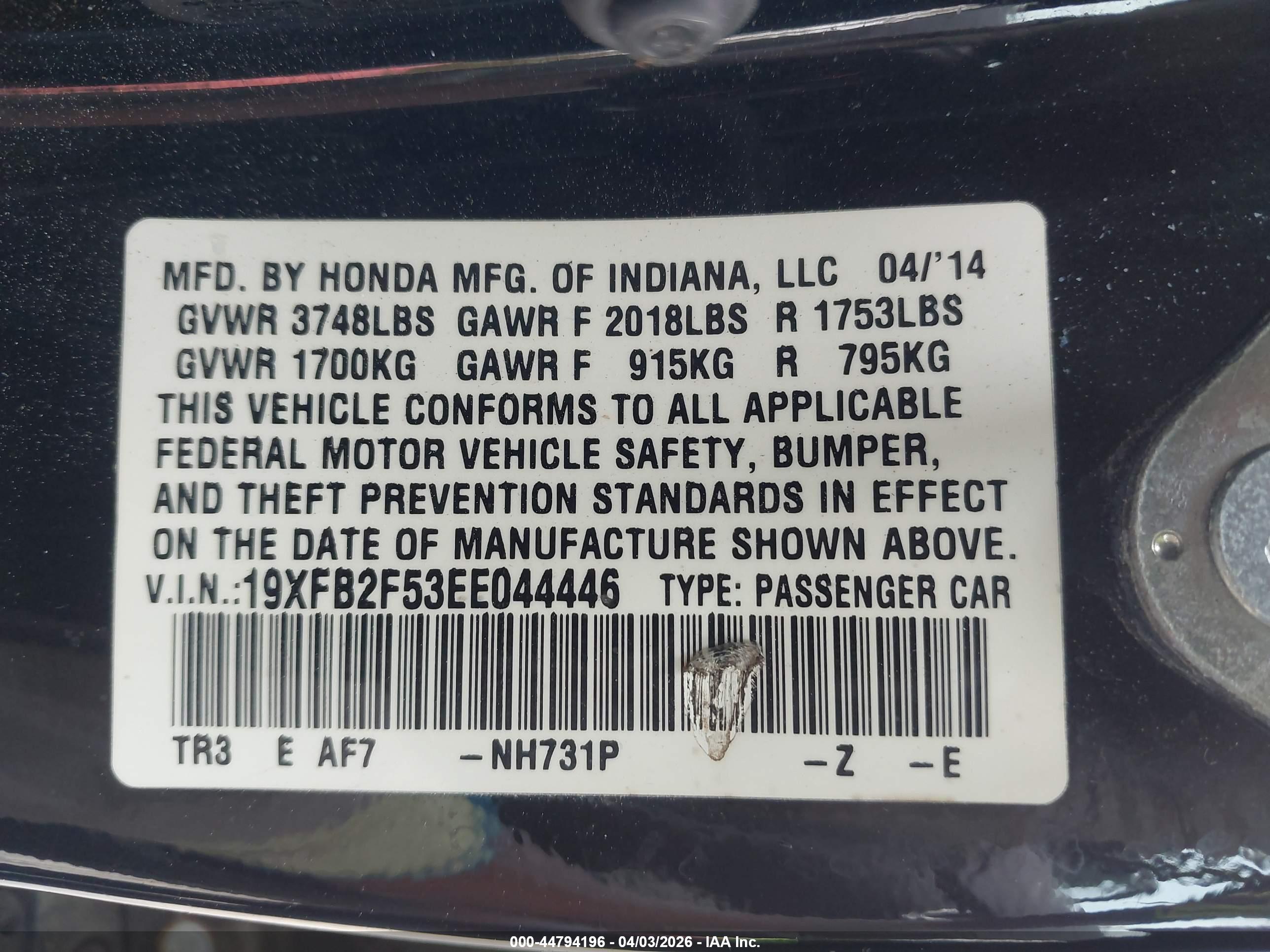 HONDA CIVIC image 9