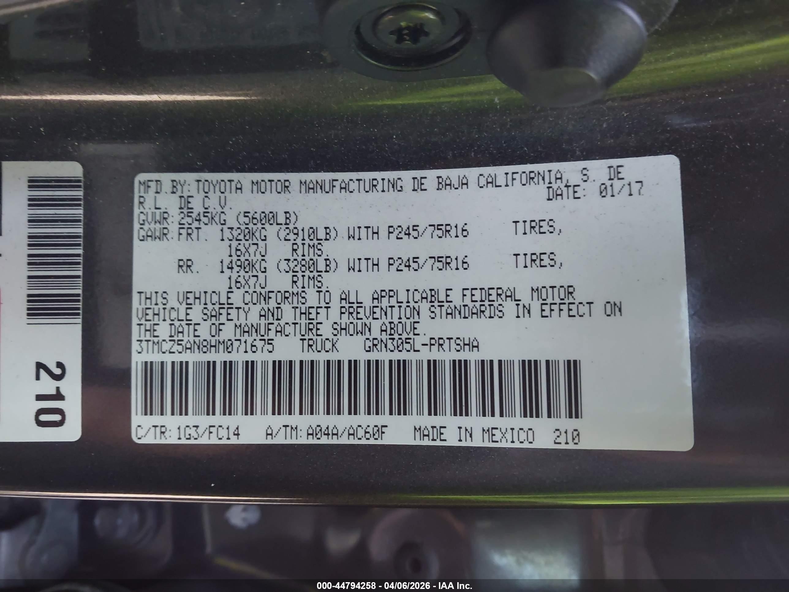 TOYOTA TACOMA image 9
