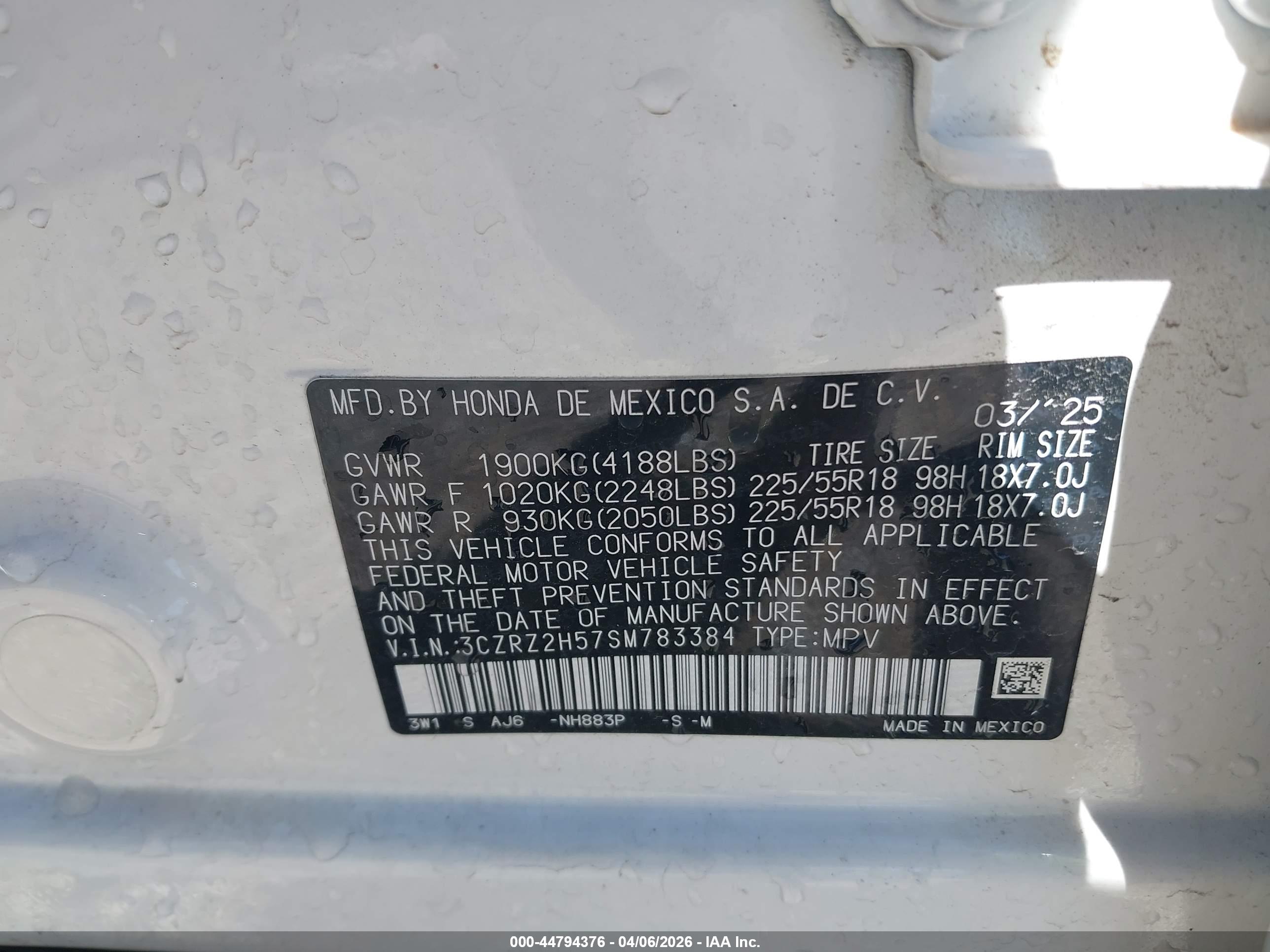 HONDA HR-V image 9