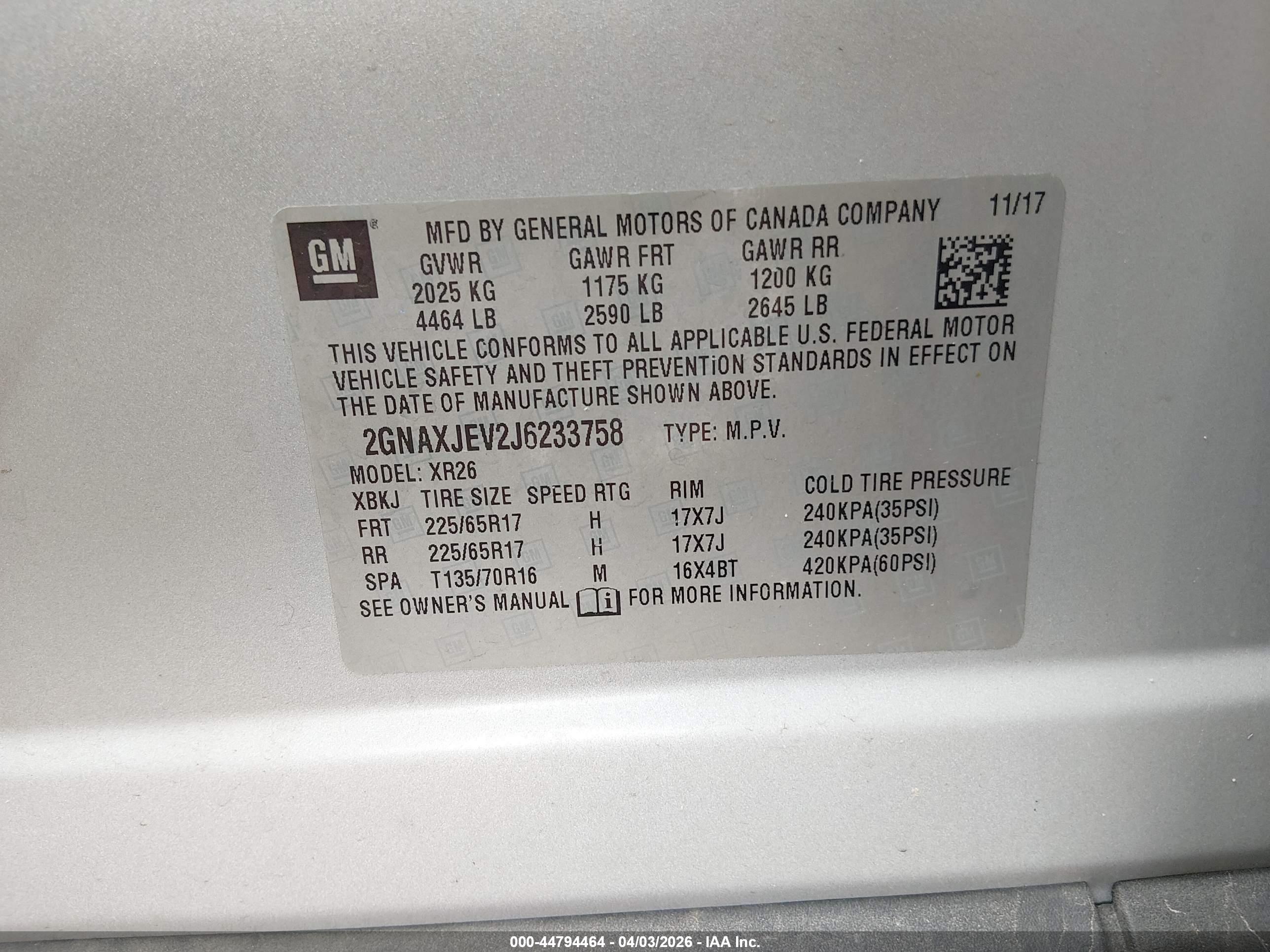 CHEVROLET EQUINOX image 9