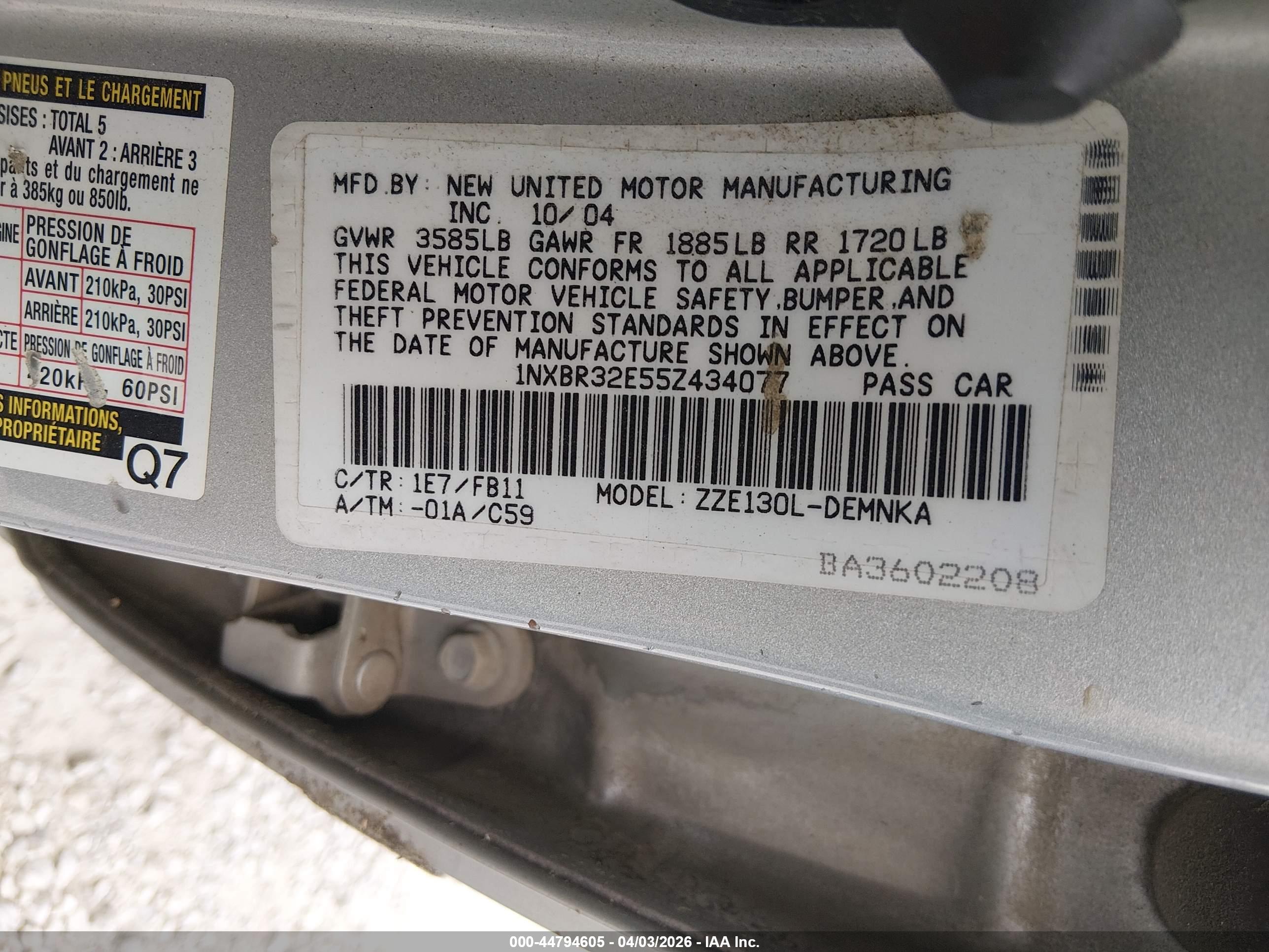TOYOTA COROLLA image 9