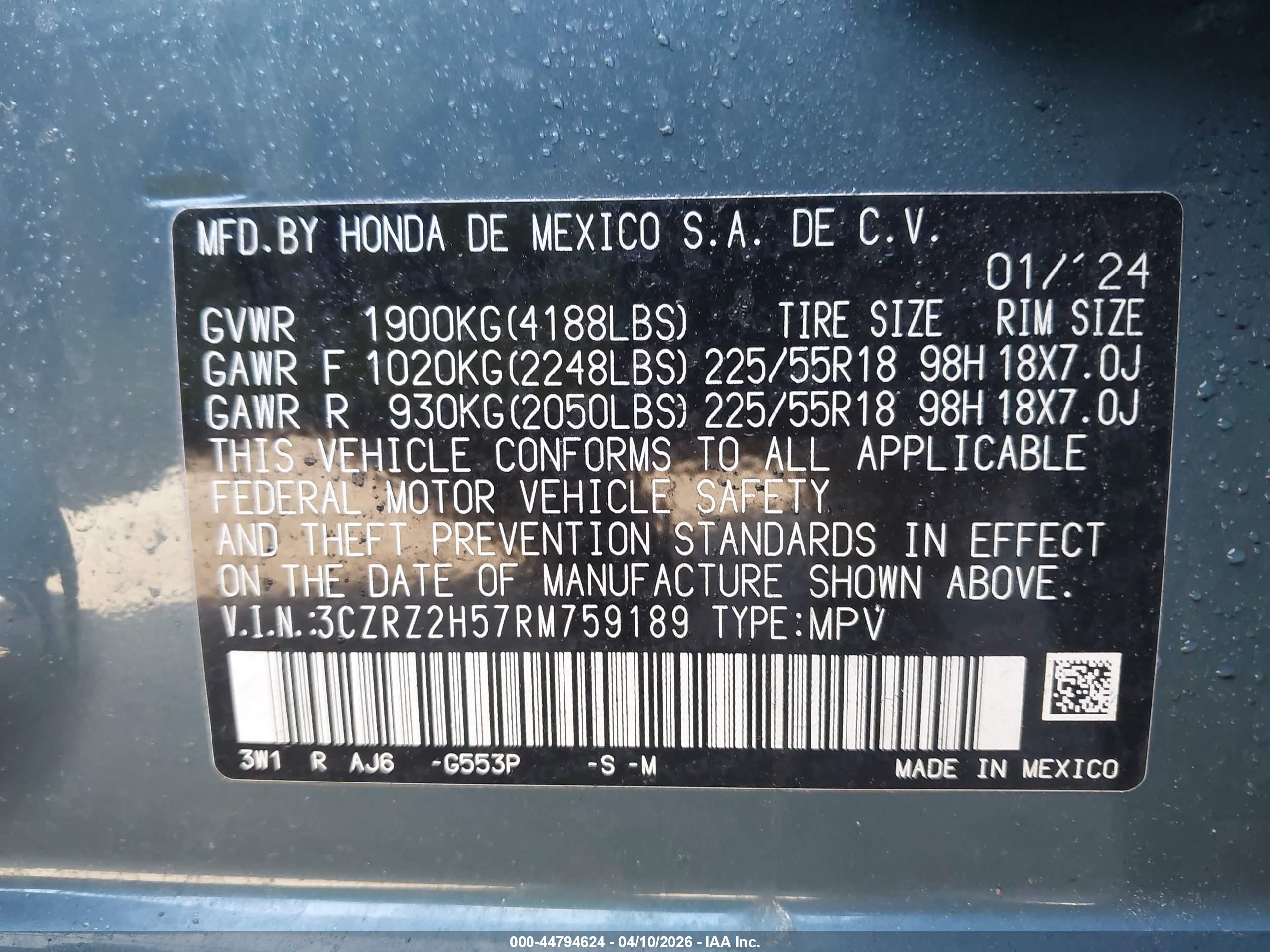 HONDA HR-V image 9