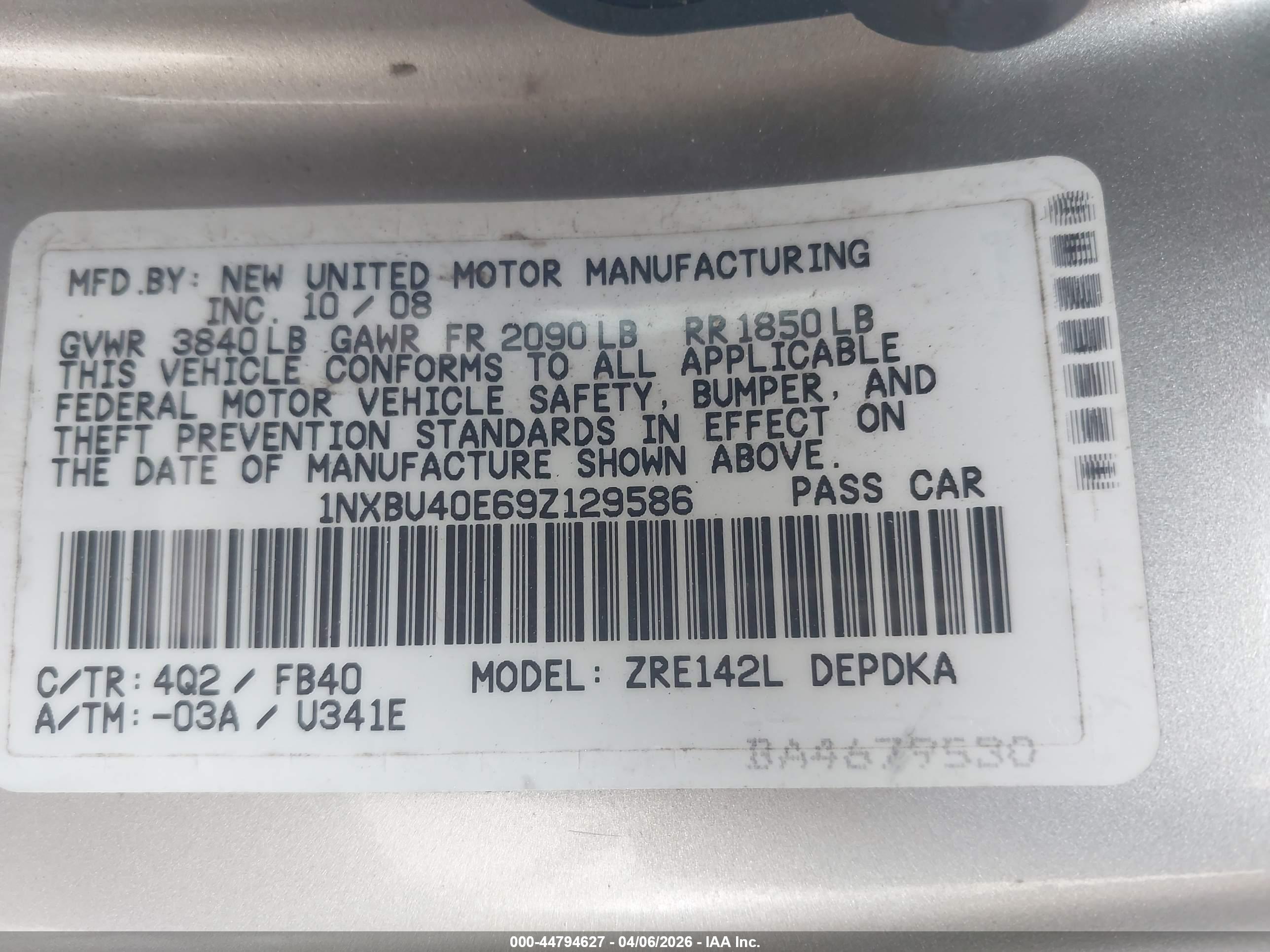 TOYOTA COROLLA image 9