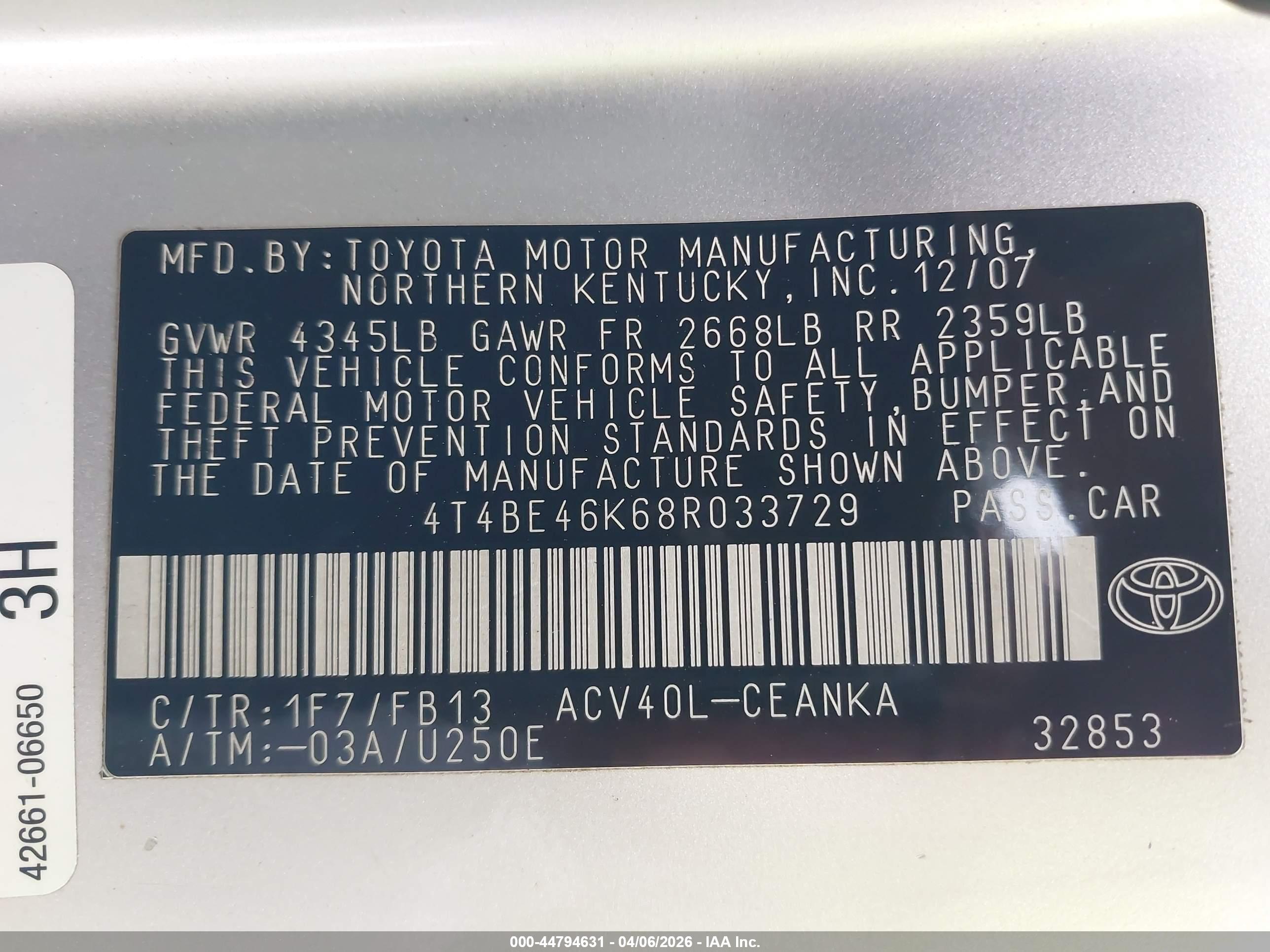 TOYOTA CAMRY image 9