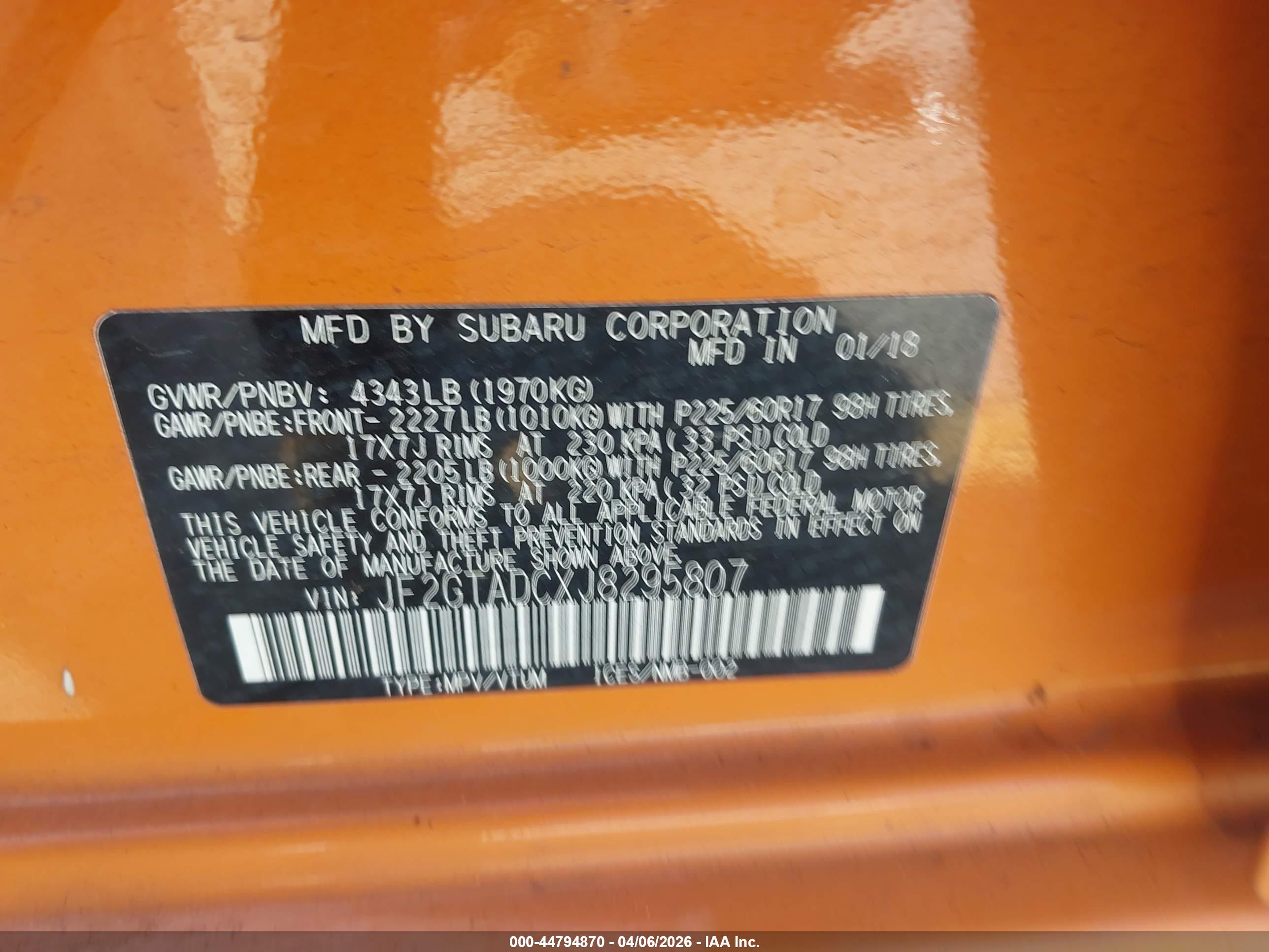SUBARU CROSSTREK image 9
