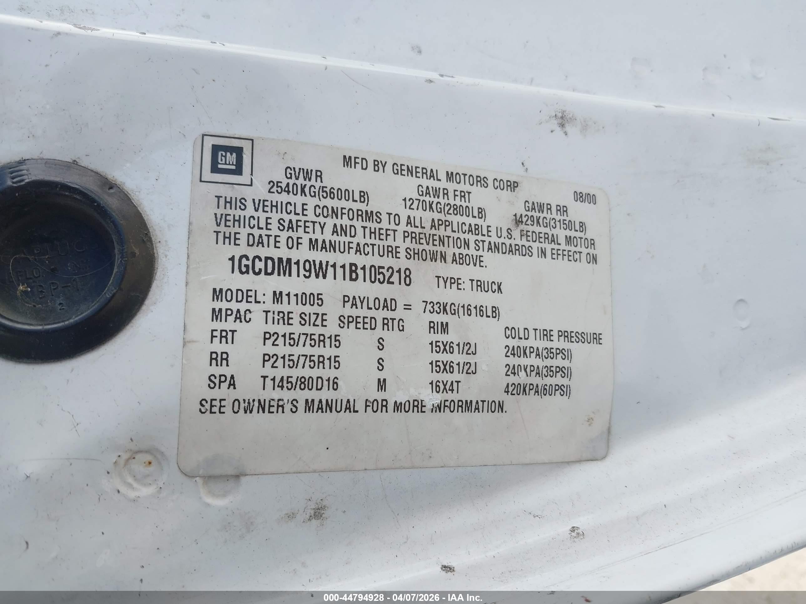 CHEVROLET ASTRO image 9