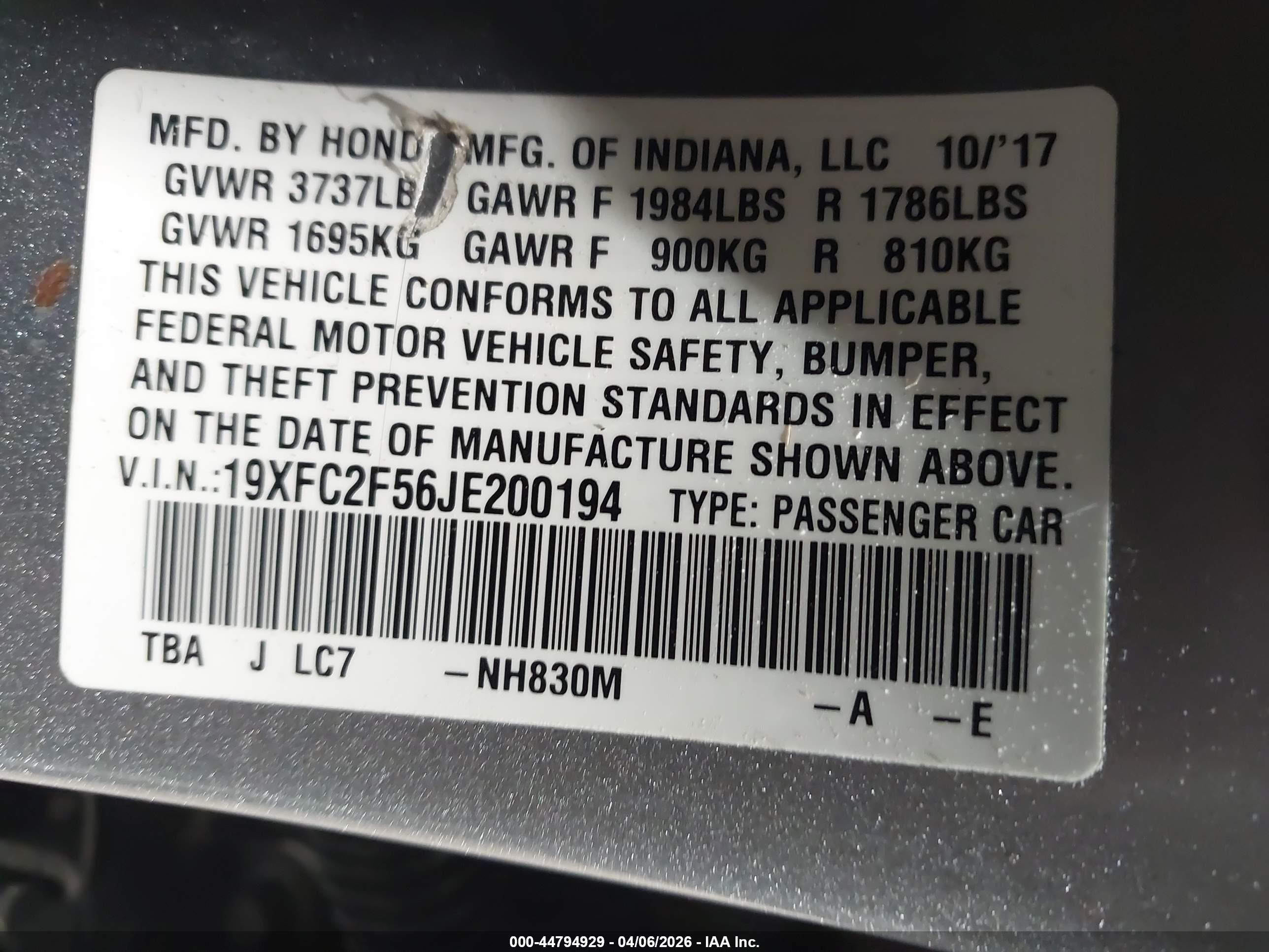 HONDA CIVIC image 9