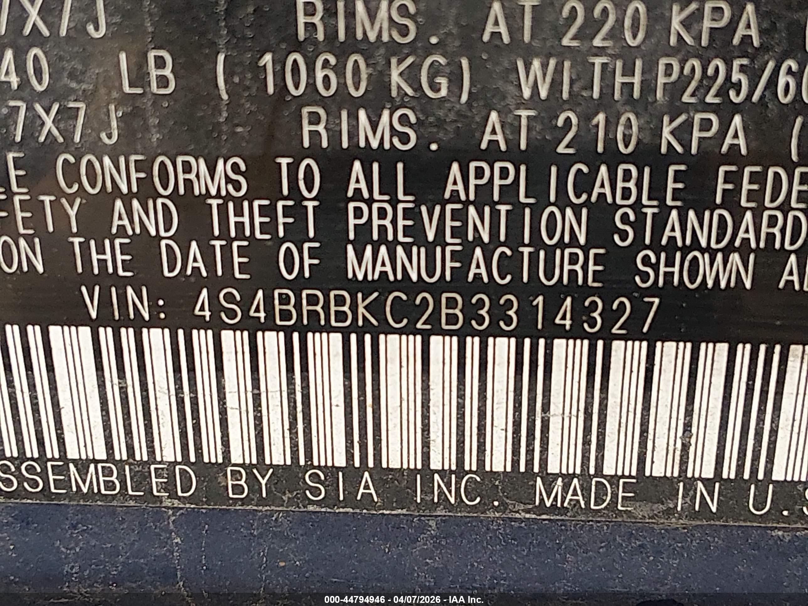 SUBARU OUTBACK image 9