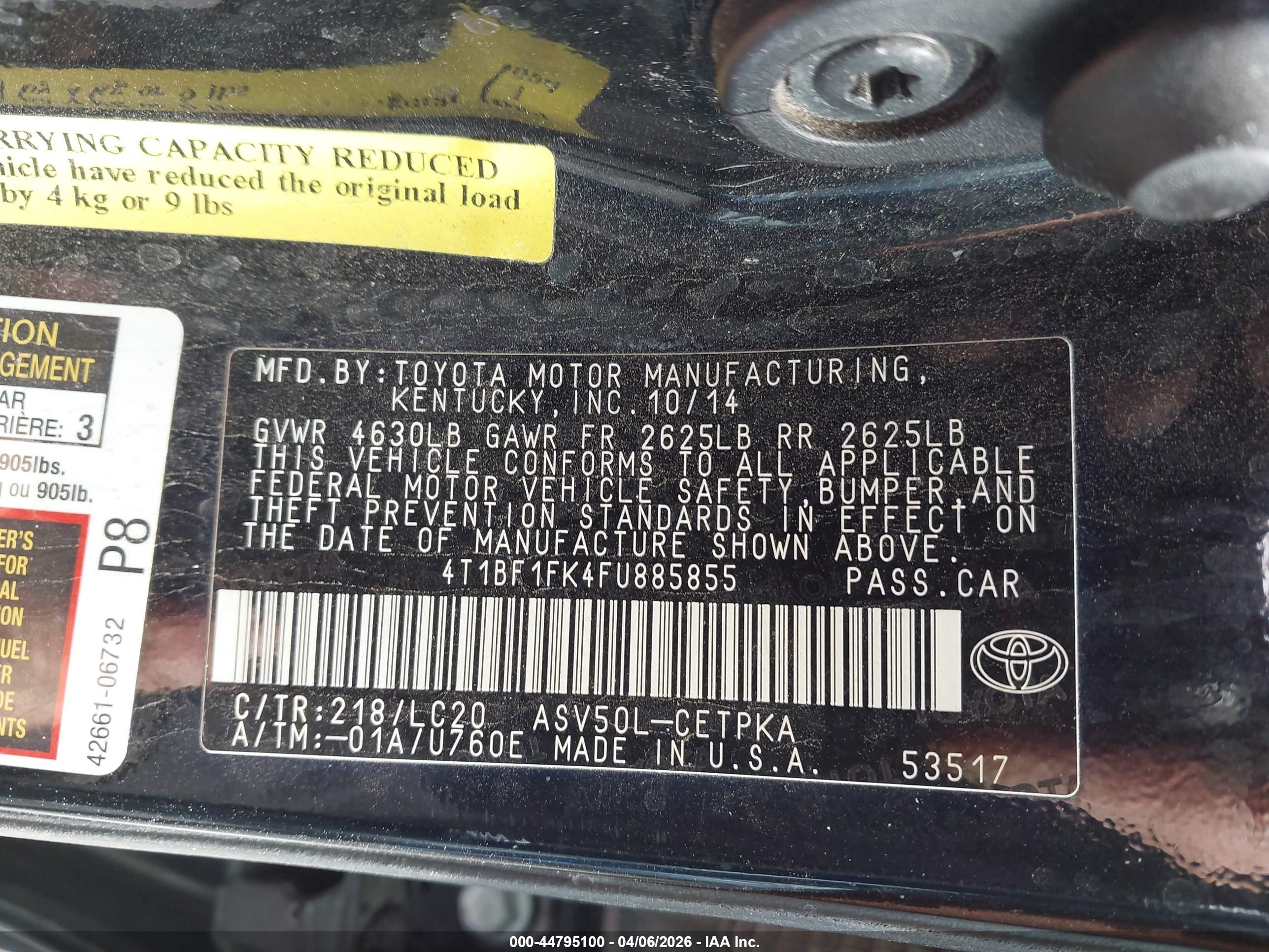 TOYOTA CAMRY image 9
