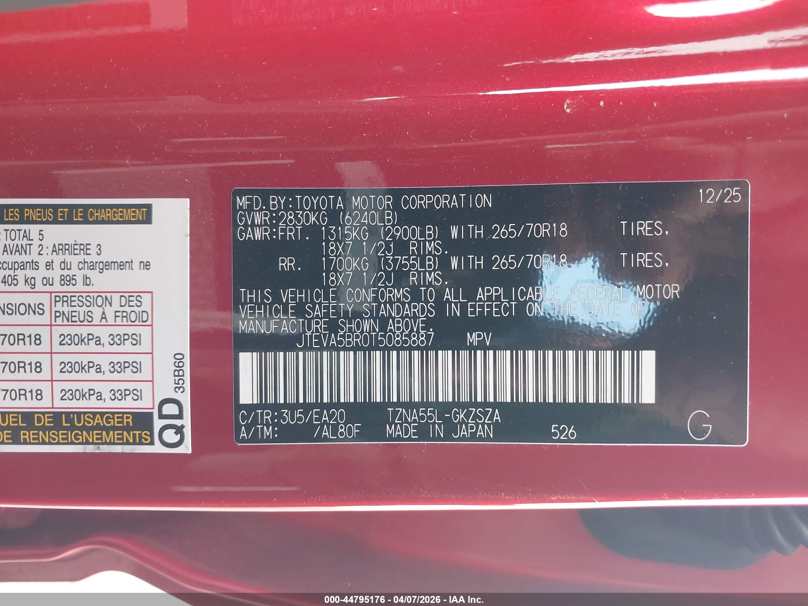 TOYOTA 4RUNNER image 9