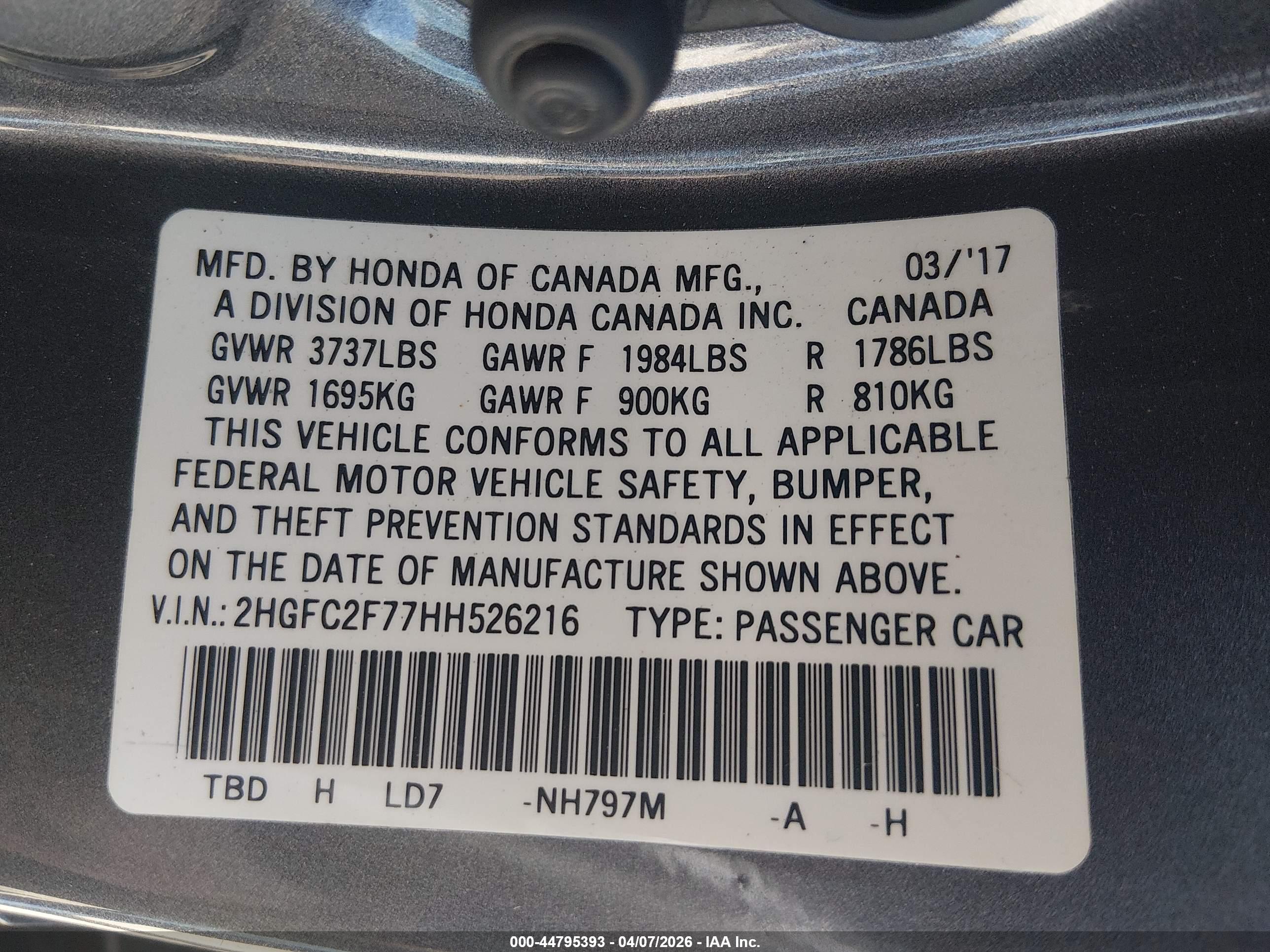 HONDA CIVIC image 9