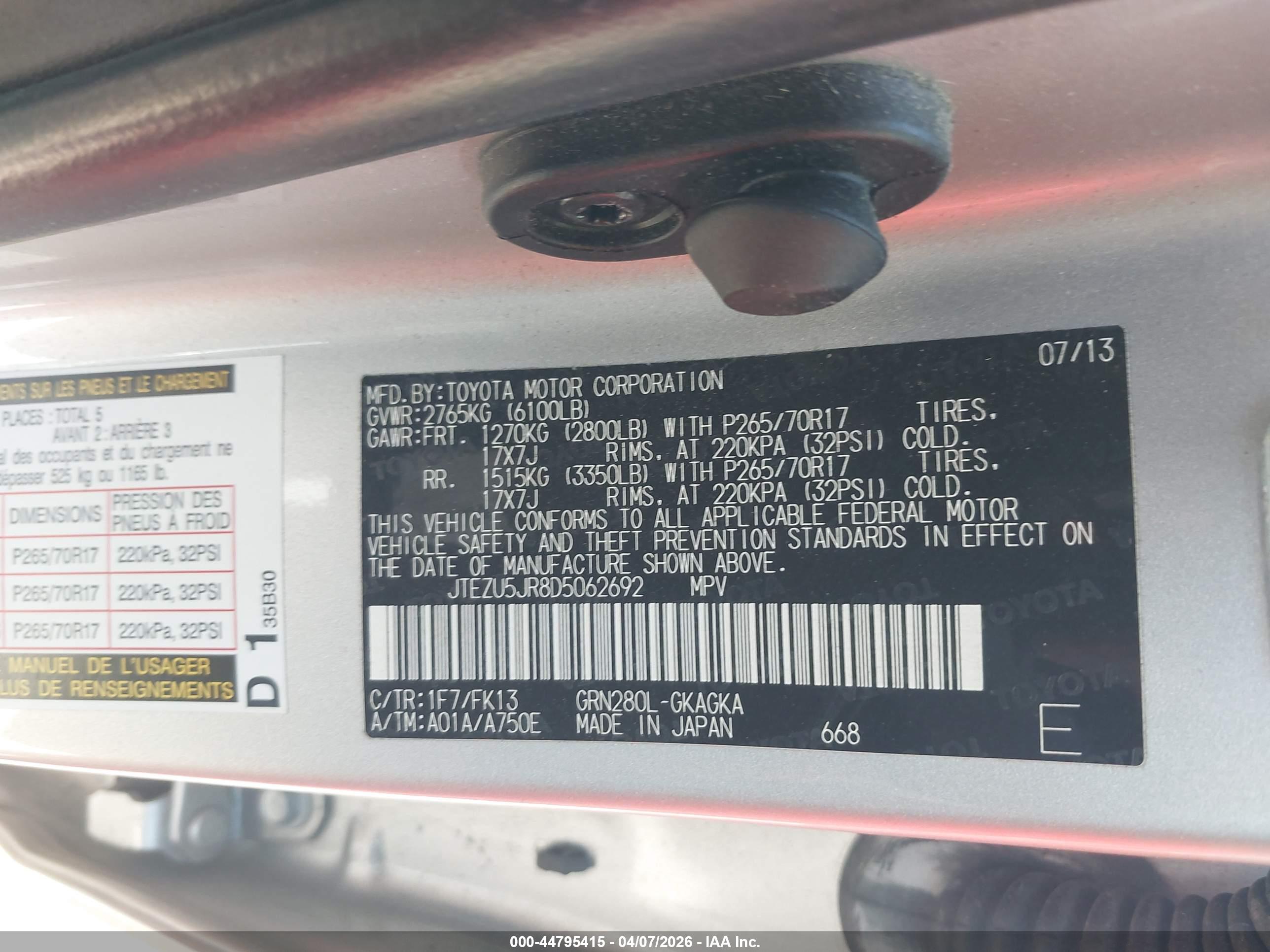 TOYOTA 4RUNNER image 9
