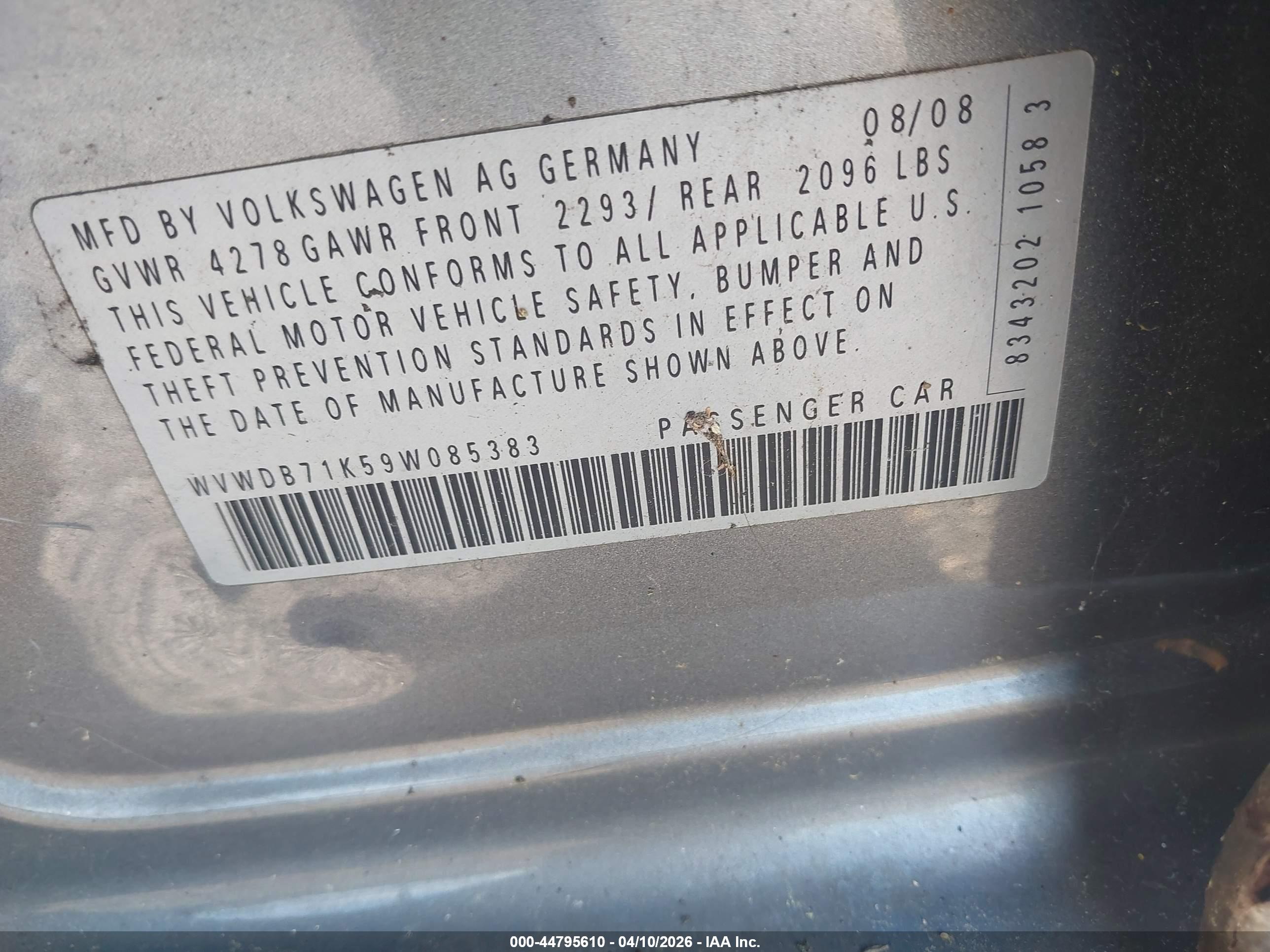 VOLKSWAGEN RABBIT image 9