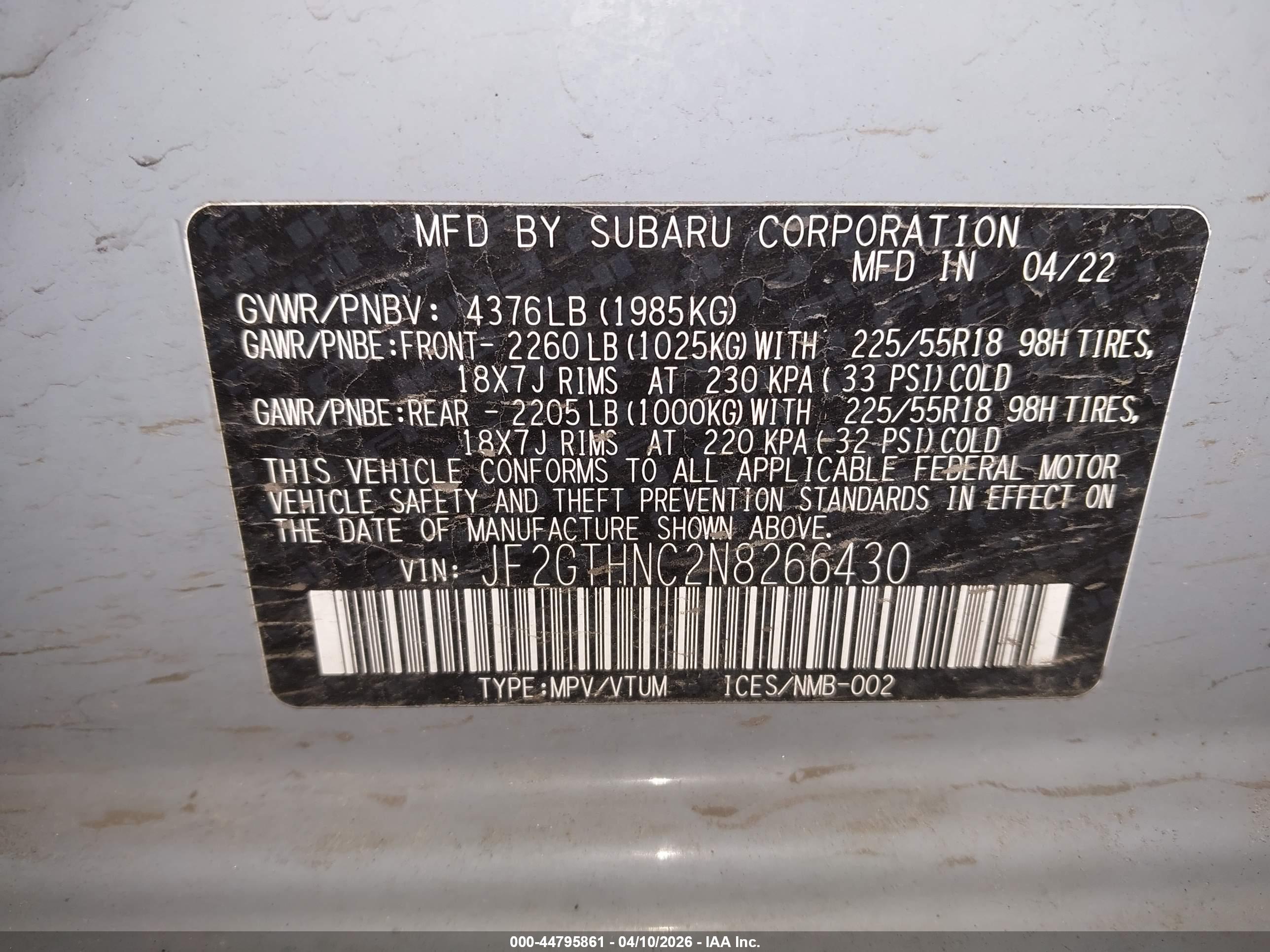 SUBARU CROSSTREK image 9