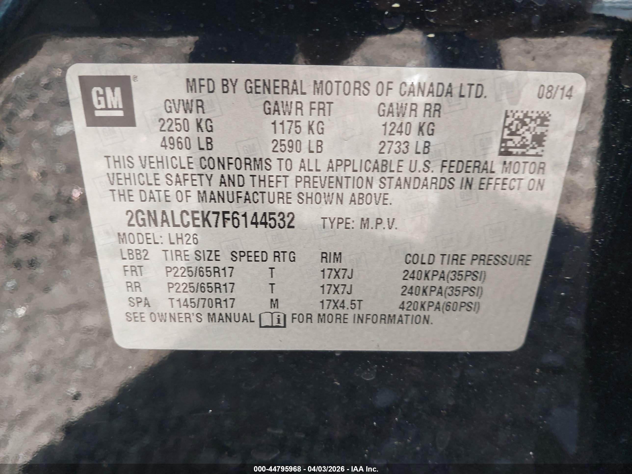 CHEVROLET EQUINOX image 9